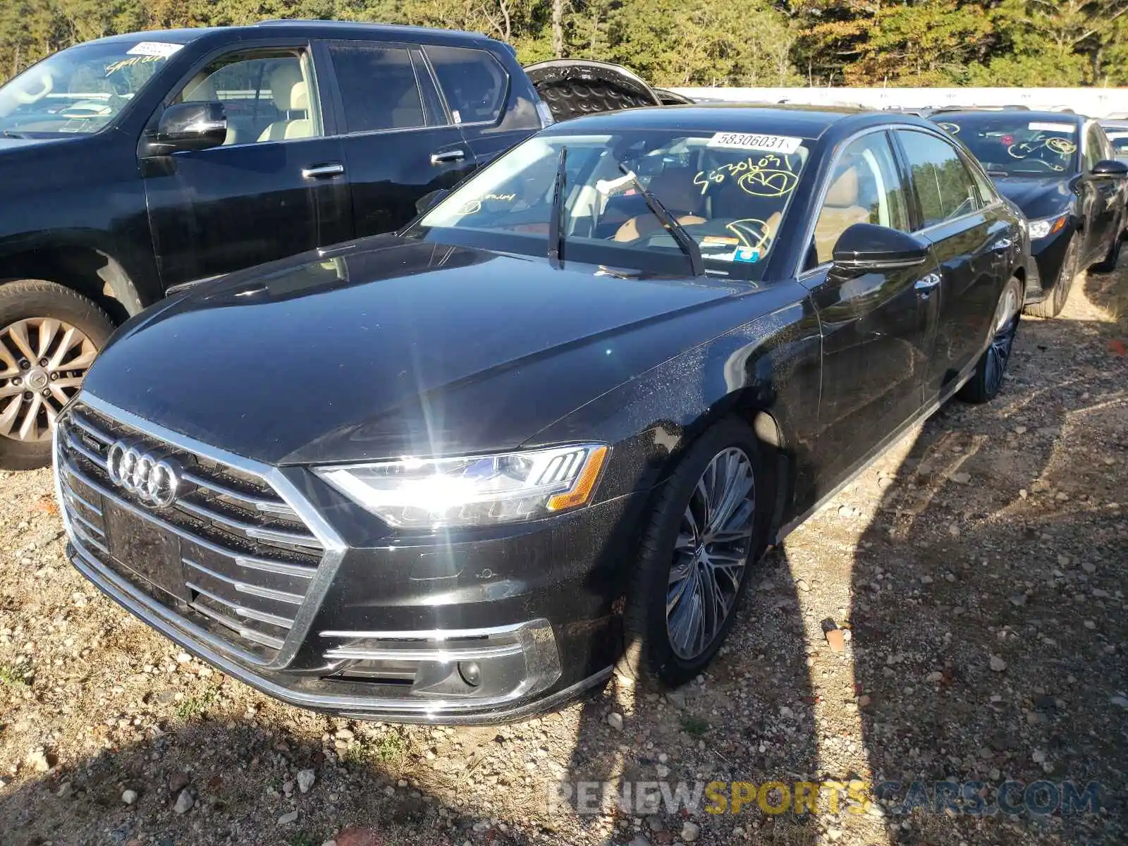 2 Photograph of a damaged car WAU8EBF80LN014725 AUDI A8 2020