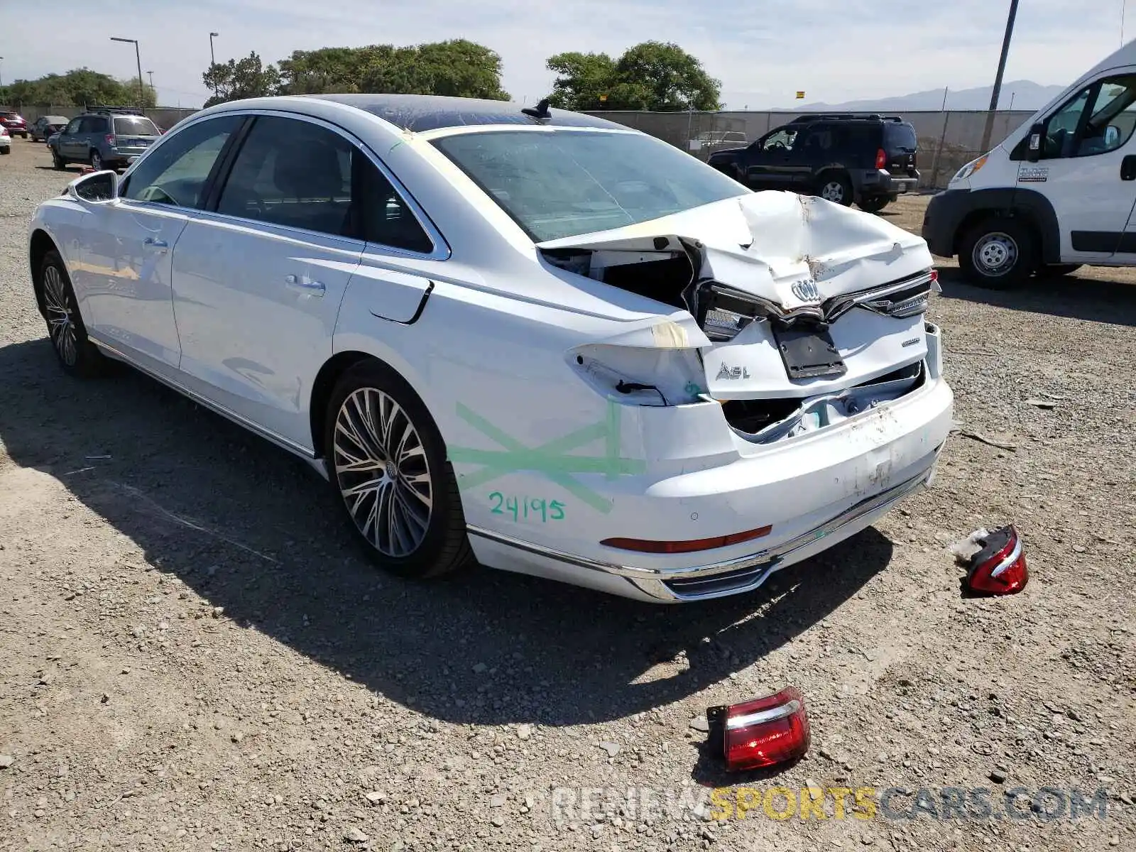 3 Photograph of a damaged car WAU8HAF81LN009275 AUDI A8 2020