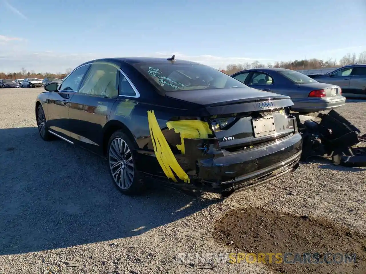 3 Photograph of a damaged car WAU8HAF84LN008945 AUDI A8 2020