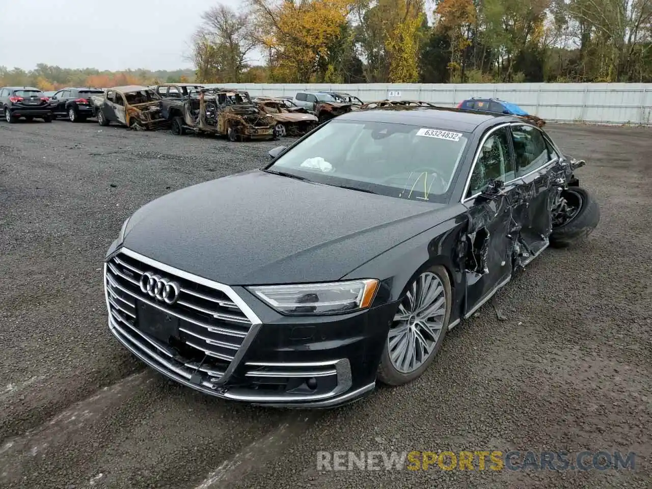 2 Photograph of a damaged car WAU8DAF81MN014800 AUDI A8 2021