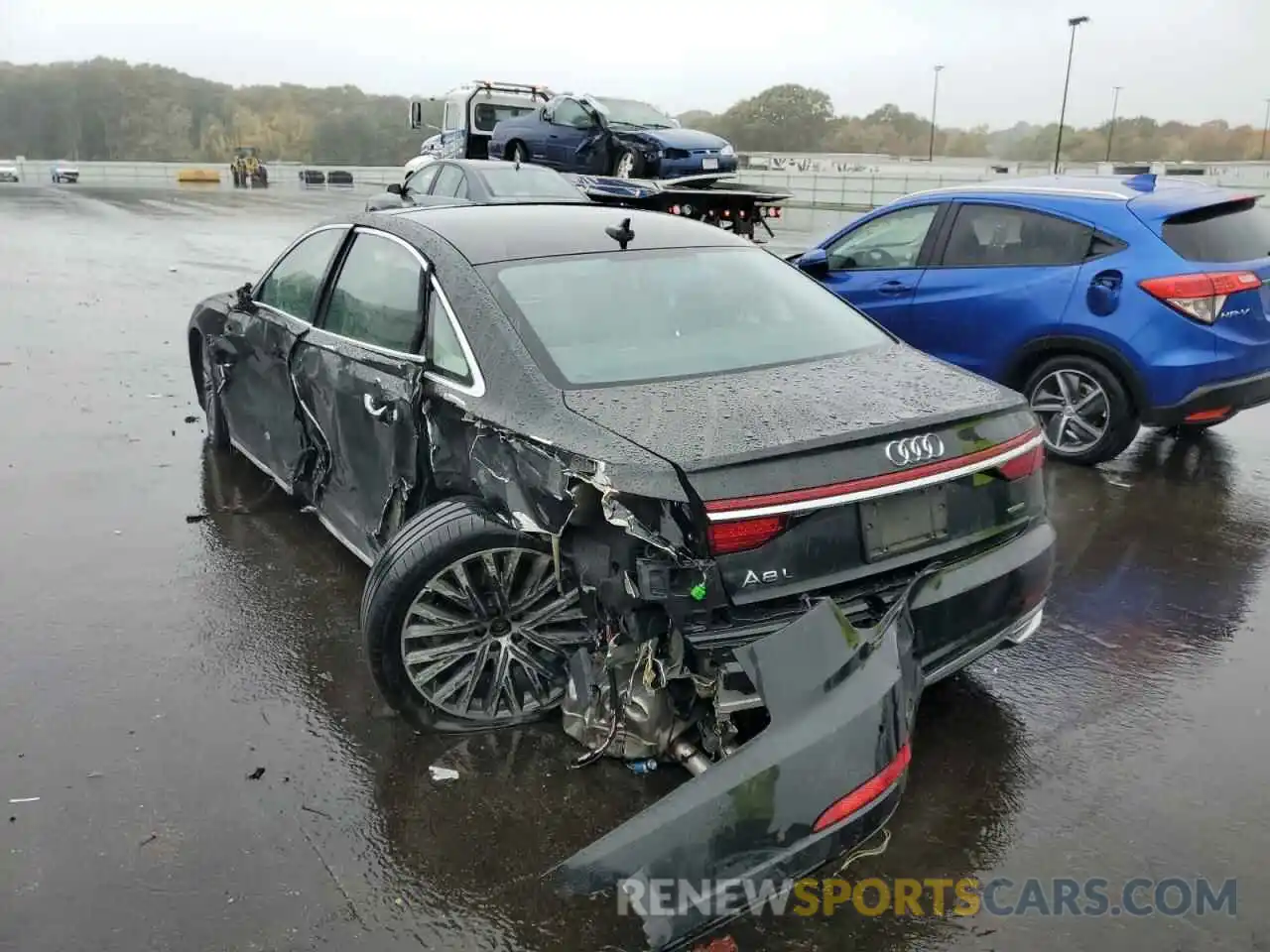 3 Photograph of a damaged car WAU8DAF81MN014800 AUDI A8 2021