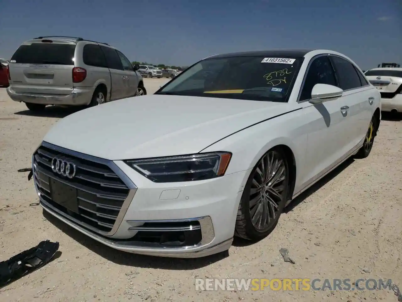 2 Photograph of a damaged car WAU8DAF81MN023819 AUDI A8 2021