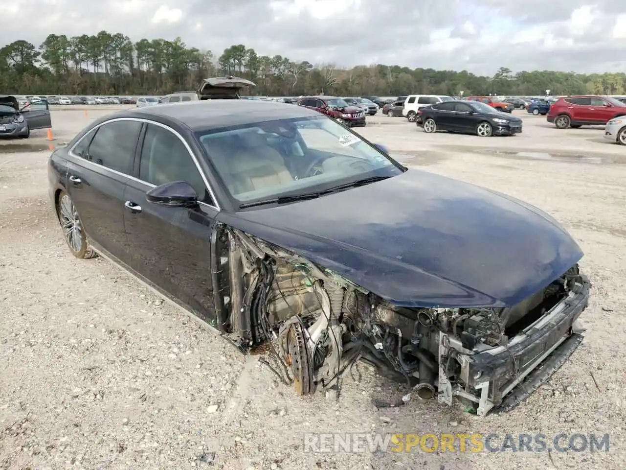 1 Photograph of a damaged car WAU8DAF82MN006320 AUDI A8 2021