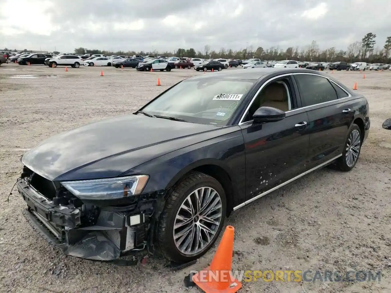 2 Photograph of a damaged car WAU8DAF82MN006320 AUDI A8 2021