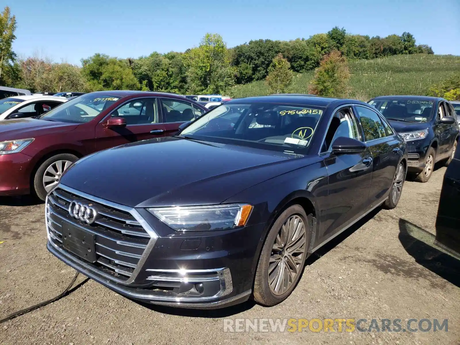 2 Photograph of a damaged car WAU8DAF88MN022277 AUDI A8 2021