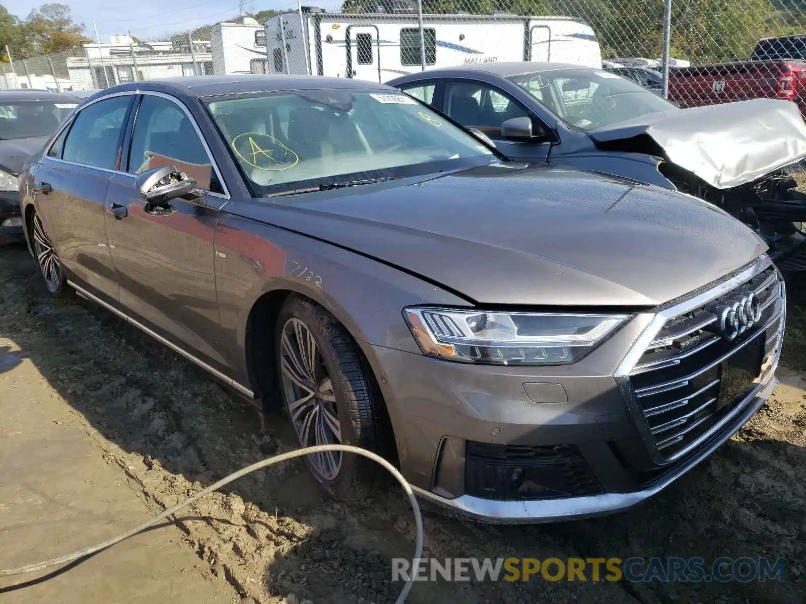 1 Photograph of a damaged car WAU8EAF8XMN008278 AUDI A8 2021