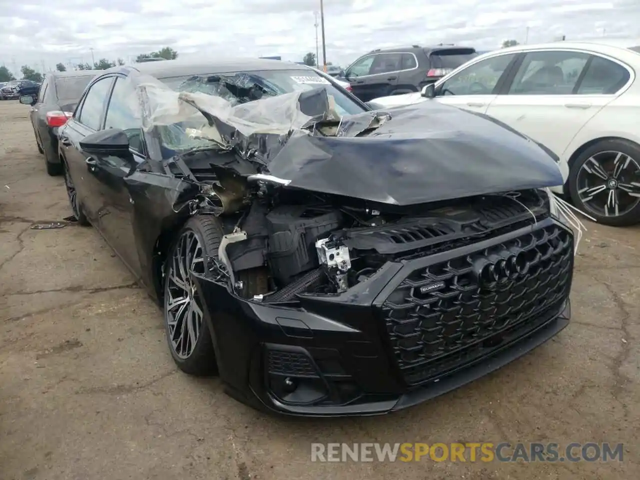 1 Photograph of a damaged car WAULDAF83NN006371 AUDI A8 2022