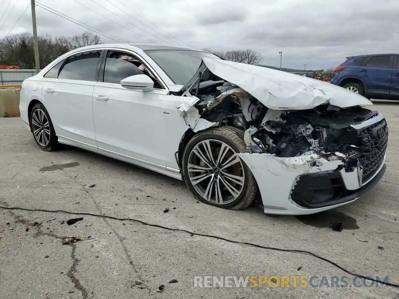 4 Photograph of a damaged car WAULDAF8XPN014924 AUDI A8 2023