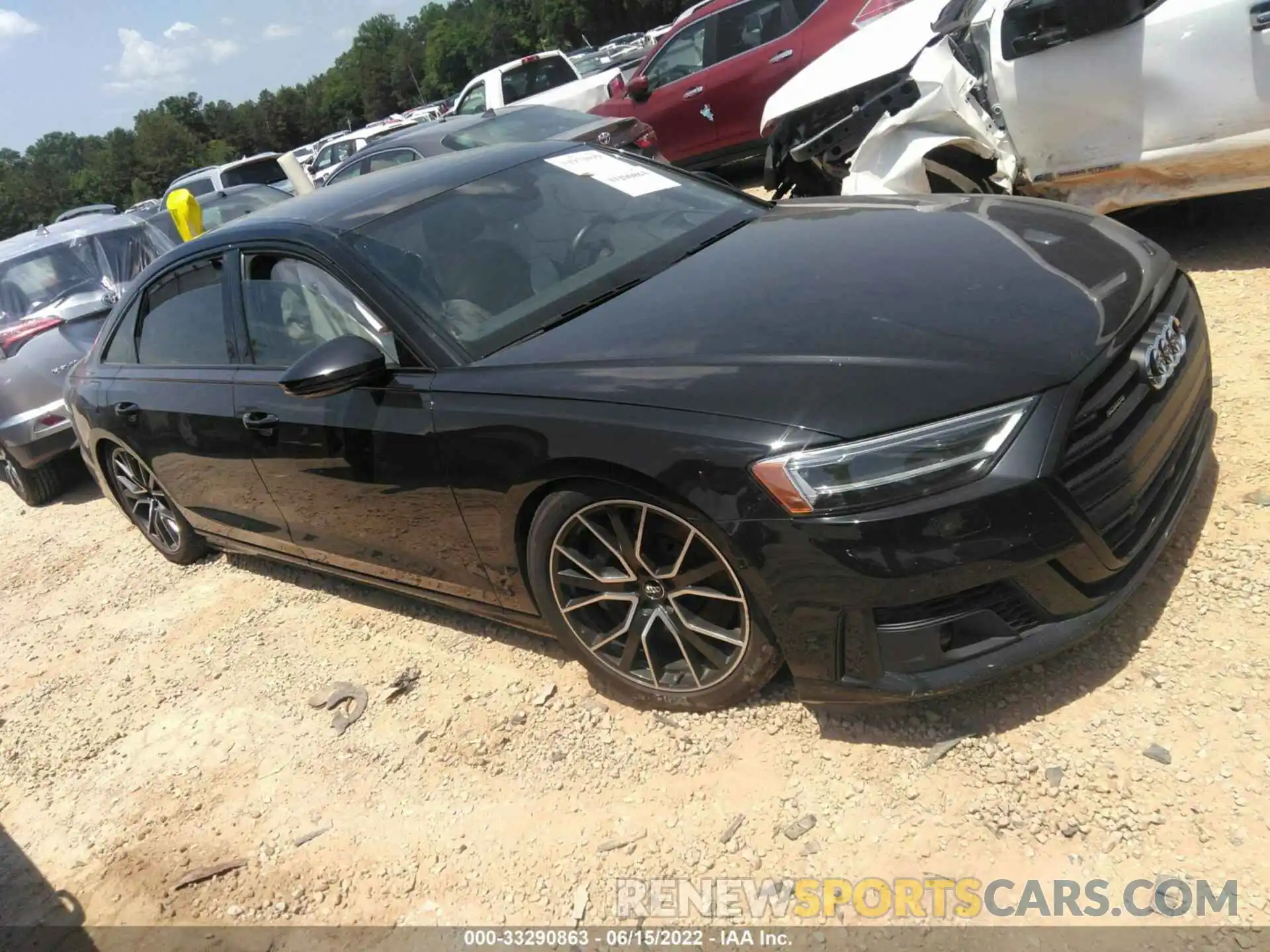 1 Photograph of a damaged car WAU8EAF80LN009907 AUDI A8 L 2020