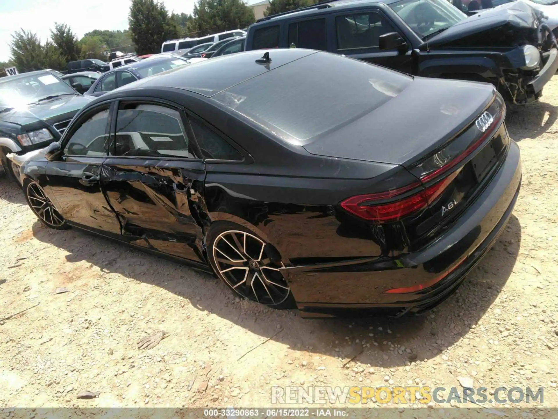 3 Photograph of a damaged car WAU8EAF80LN009907 AUDI A8 L 2020