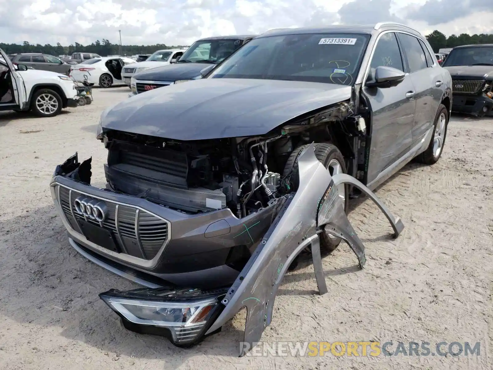 2 Photograph of a damaged car WA1LAAGE0KB014046 AUDI E-TRON 2019