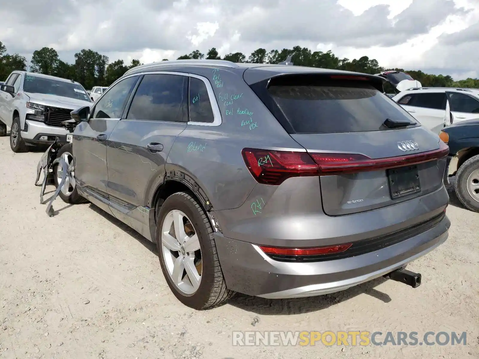 3 Photograph of a damaged car WA1LAAGE0KB014046 AUDI E-TRON 2019