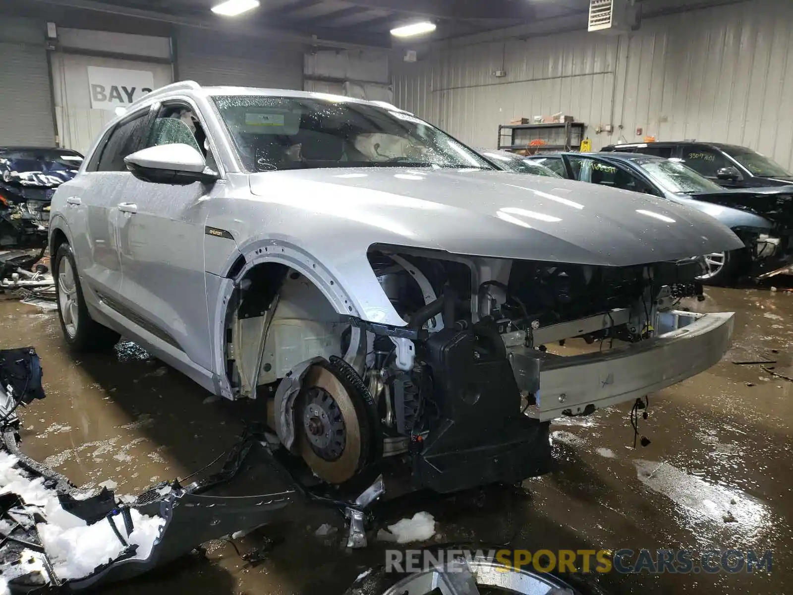 1 Photograph of a damaged car WA1LAAGE0KB022308 AUDI E-TRON 2019