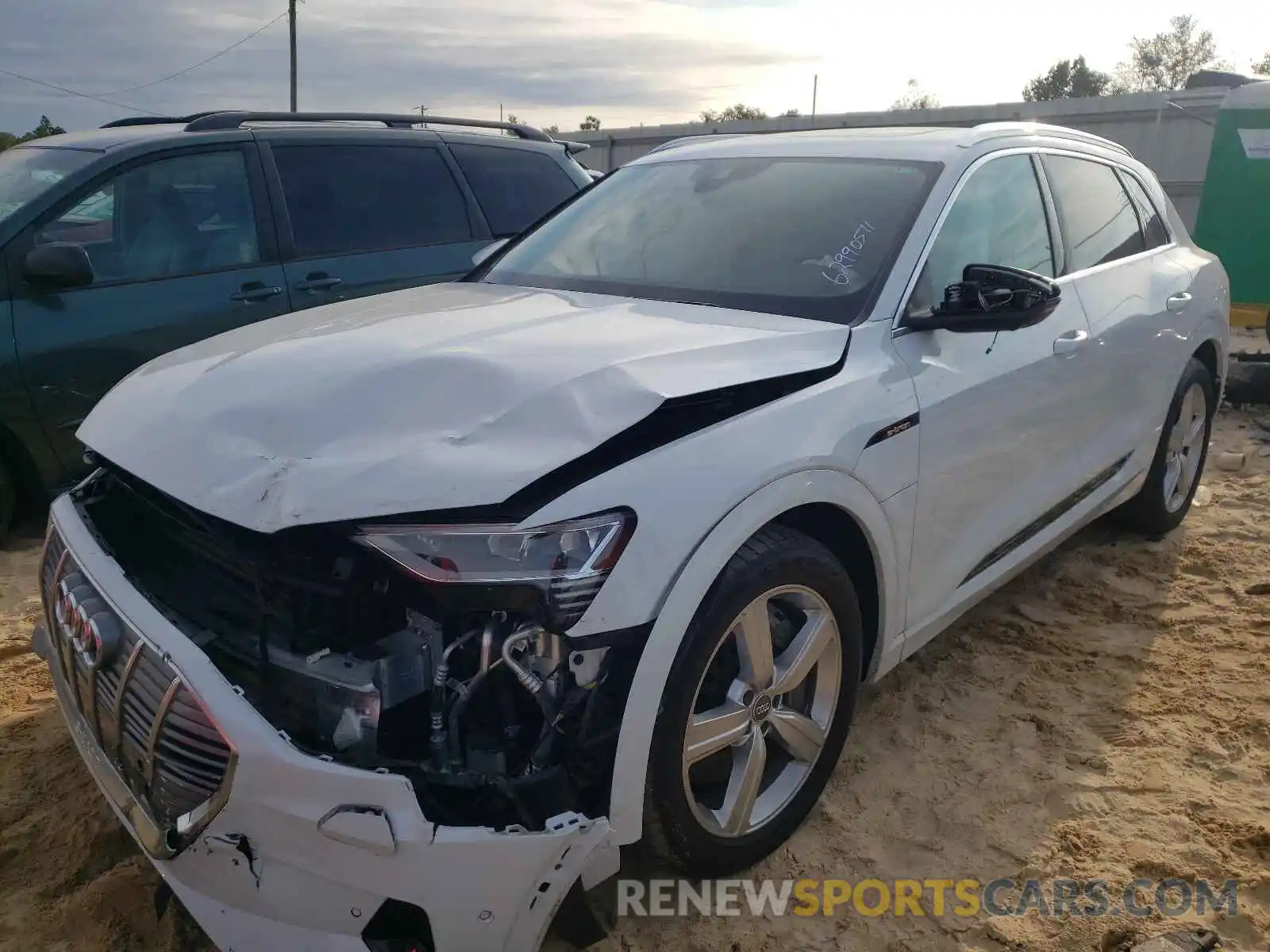 2 Photograph of a damaged car WA1LAAGE4KB009514 AUDI E-TRON 2019