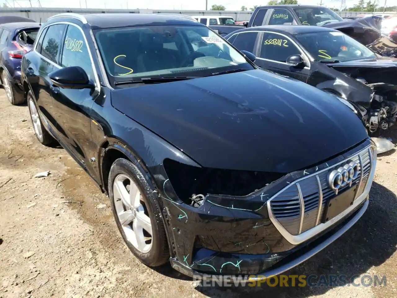 1 Photograph of a damaged car WA1LAAGE5KB020456 AUDI E-TRON 2019