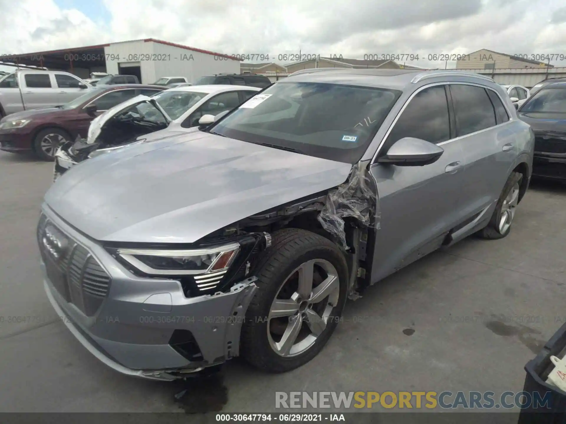 2 Photograph of a damaged car WA1LAAGE7KB020412 AUDI E-TRON 2019