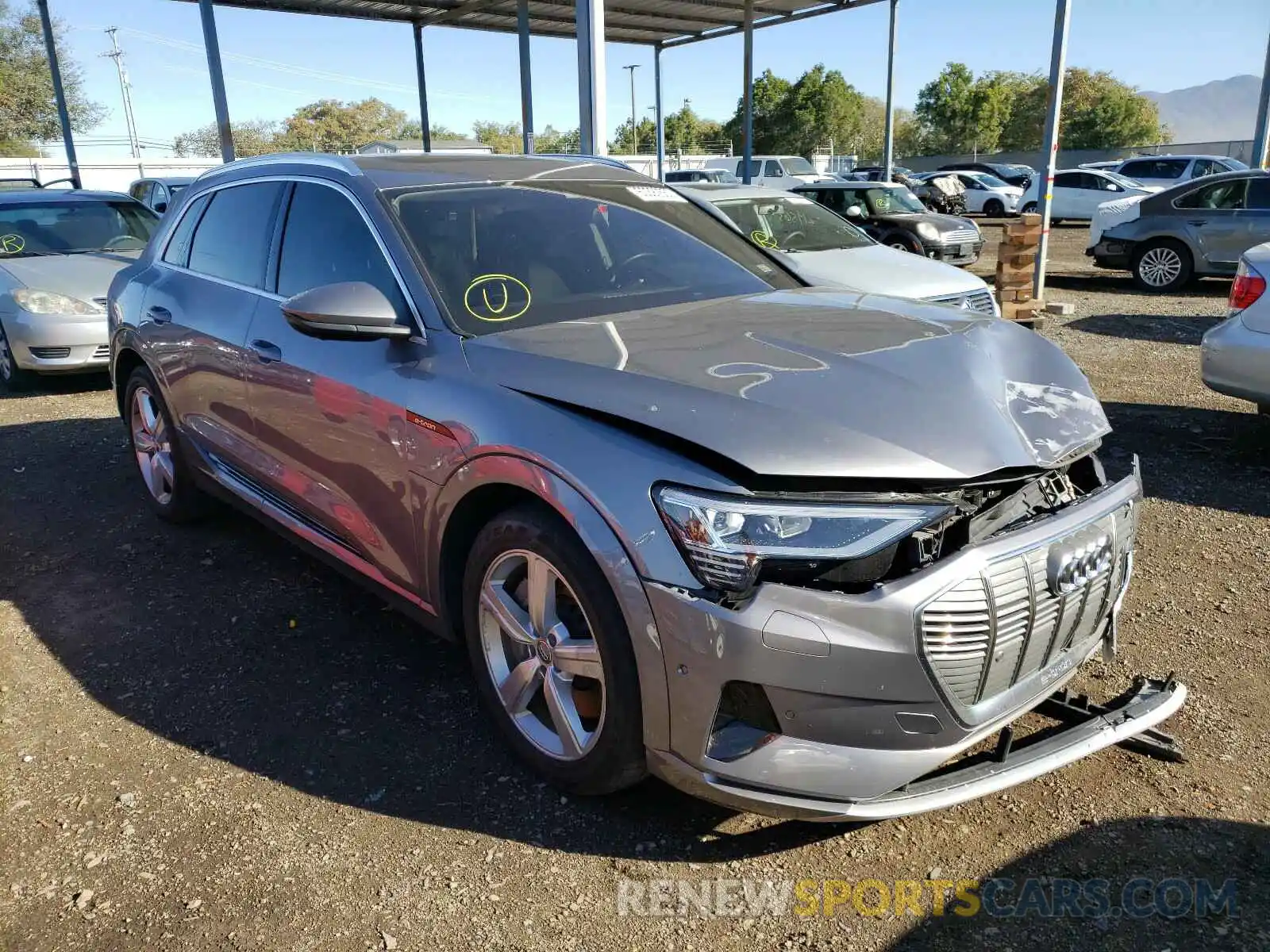 1 Photograph of a damaged car WA1LAAGEXKB007816 AUDI E-TRON 2019