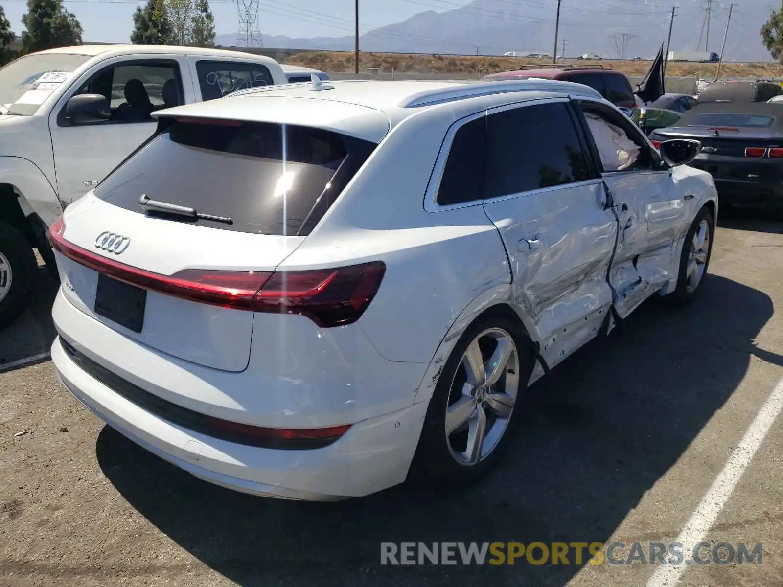 4 Photograph of a damaged car WA1LABGE3KB021837 AUDI E-TRON 2019