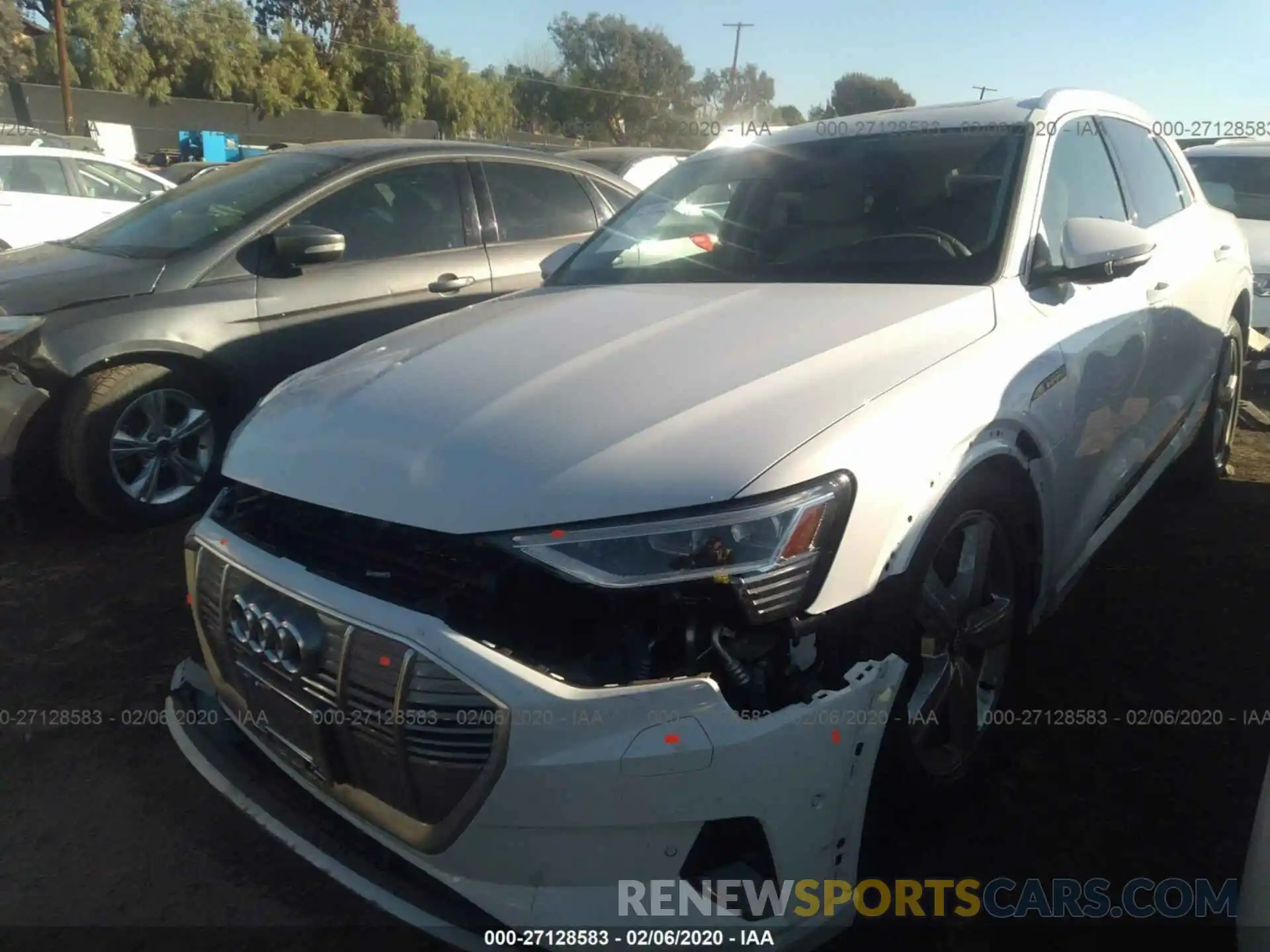 2 Photograph of a damaged car WA1LABGE4KB013598 AUDI E-TRON 2019