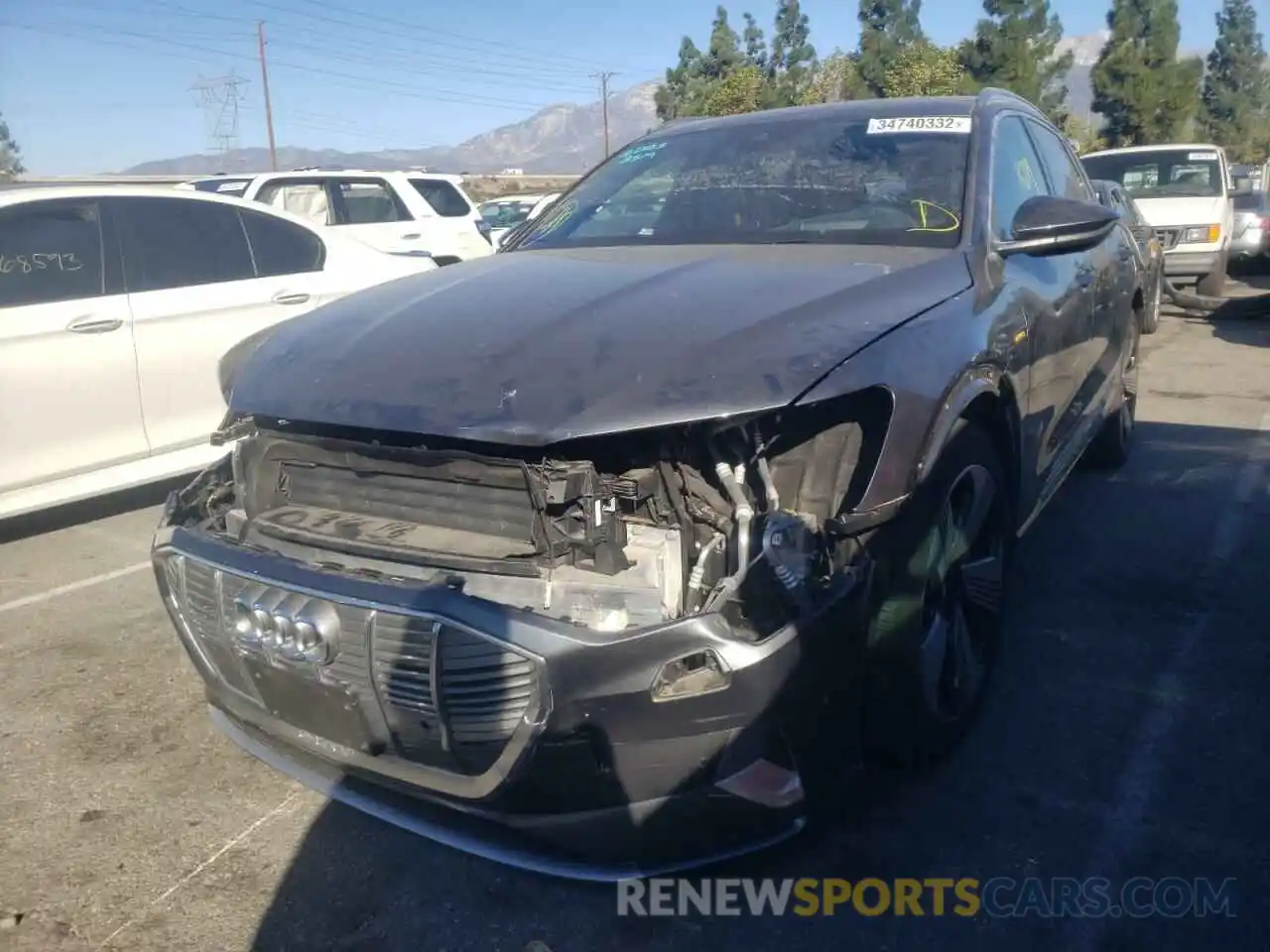 2 Photograph of a damaged car WA1VAAGE3KB006712 AUDI E-TRON 2019