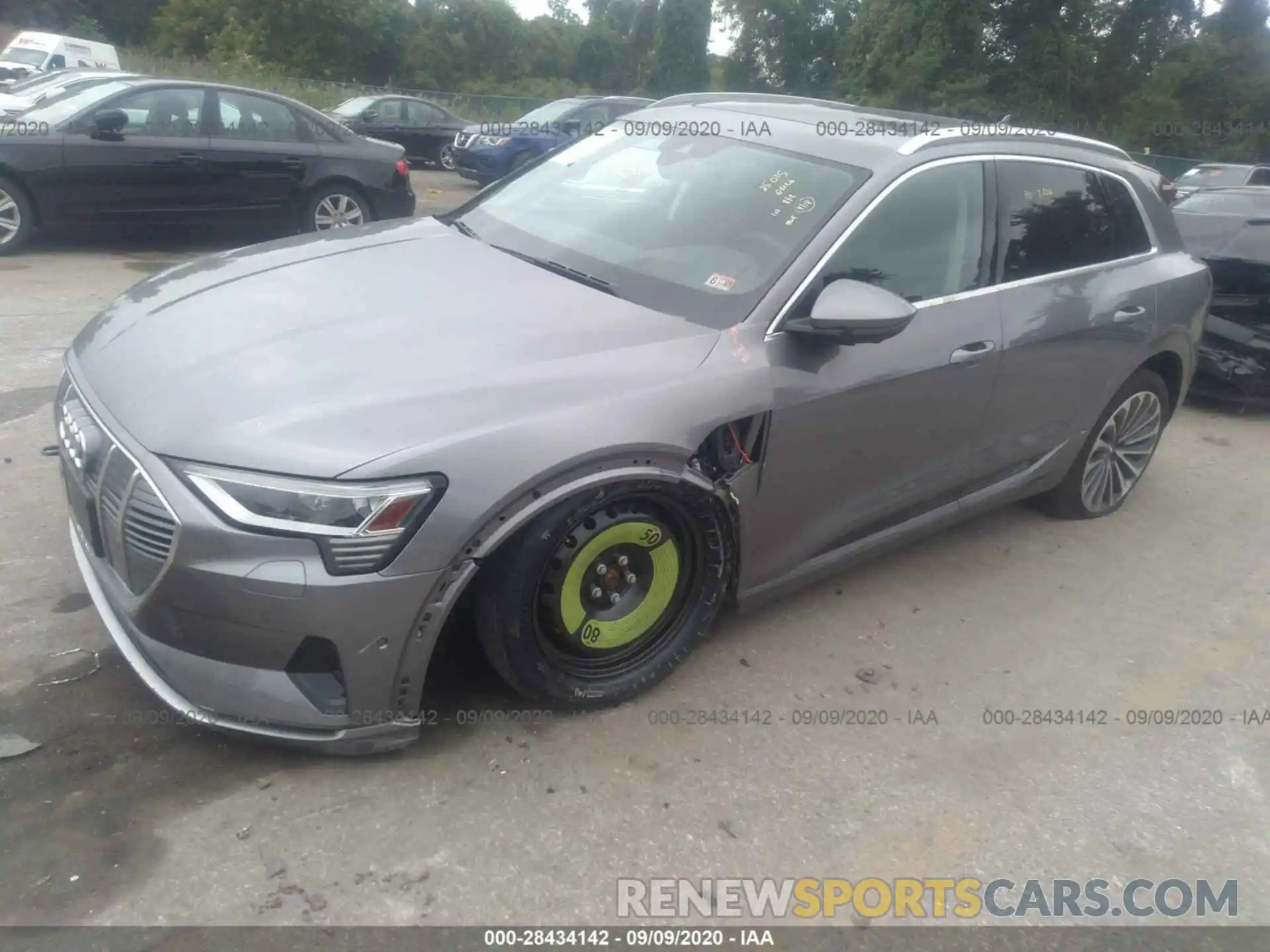 2 Photograph of a damaged car WA1VAAGE3KB008136 AUDI E-TRON 2019