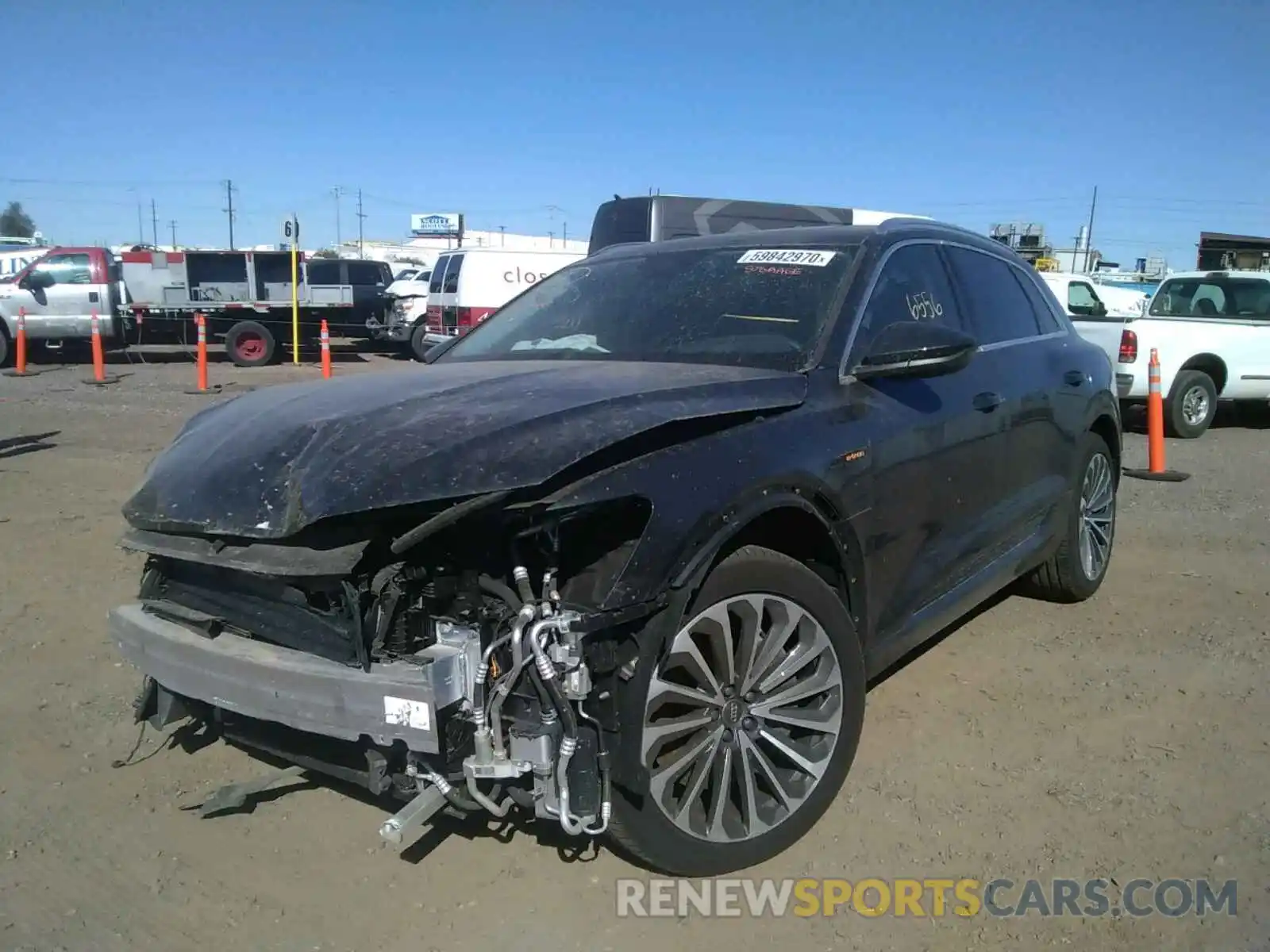 2 Photograph of a damaged car WA1VAAGE3KB021369 AUDI E-TRON 2019