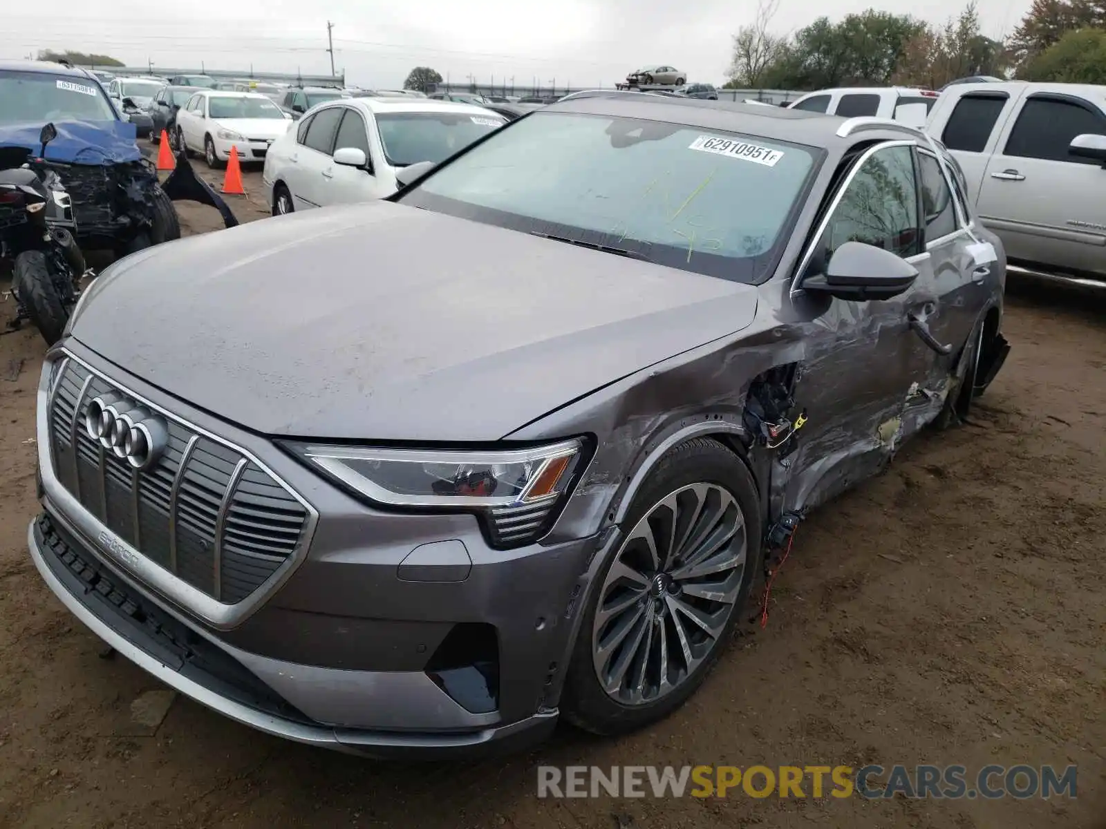 2 Photograph of a damaged car WA1VAAGE6KB006476 AUDI E-TRON 2019