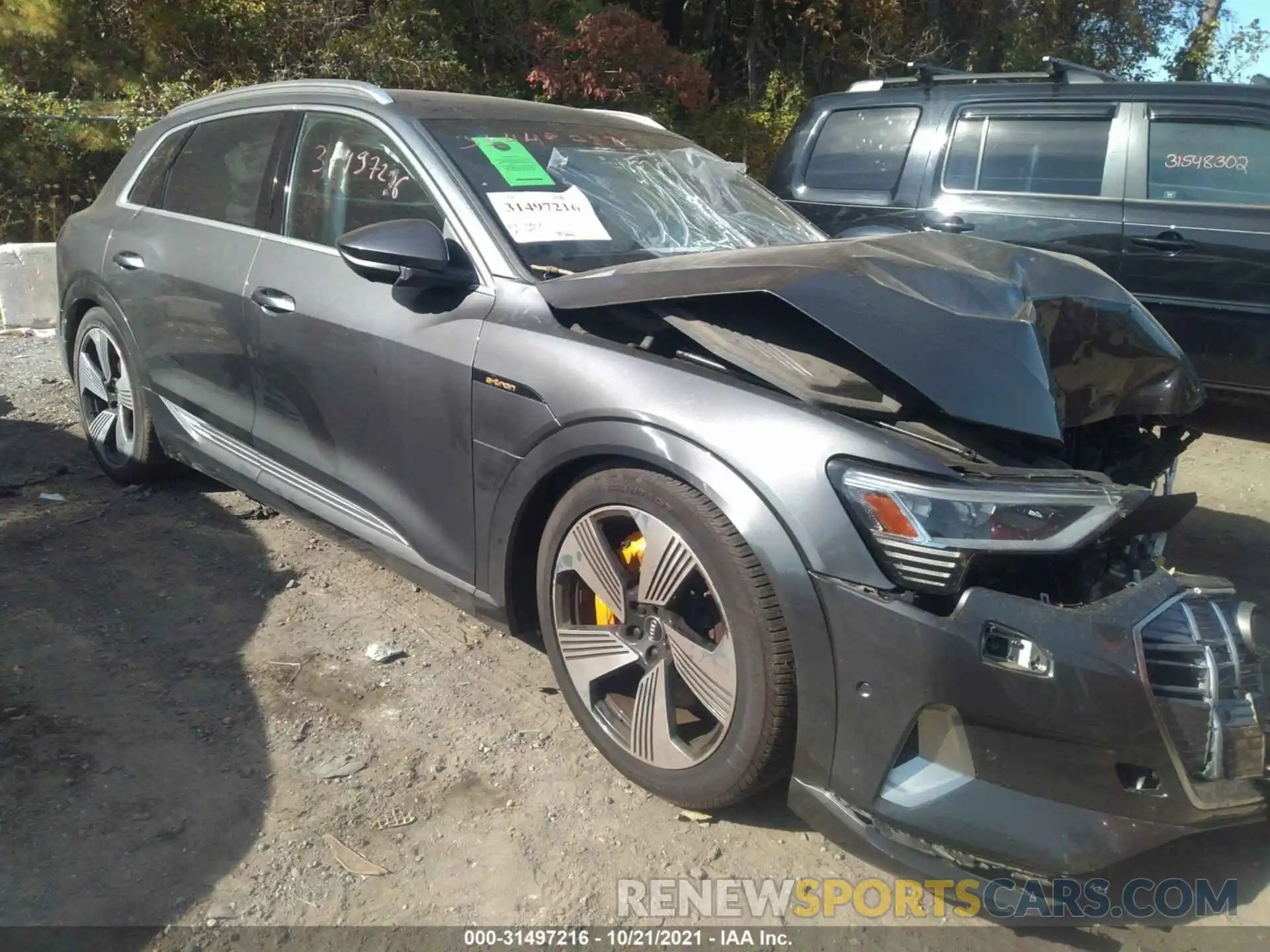 1 Photograph of a damaged car WA1VAAGE8KB008147 AUDI E-TRON 2019