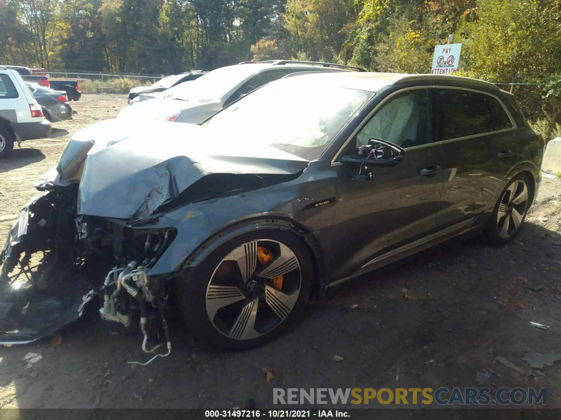 2 Photograph of a damaged car WA1VAAGE8KB008147 AUDI E-TRON 2019