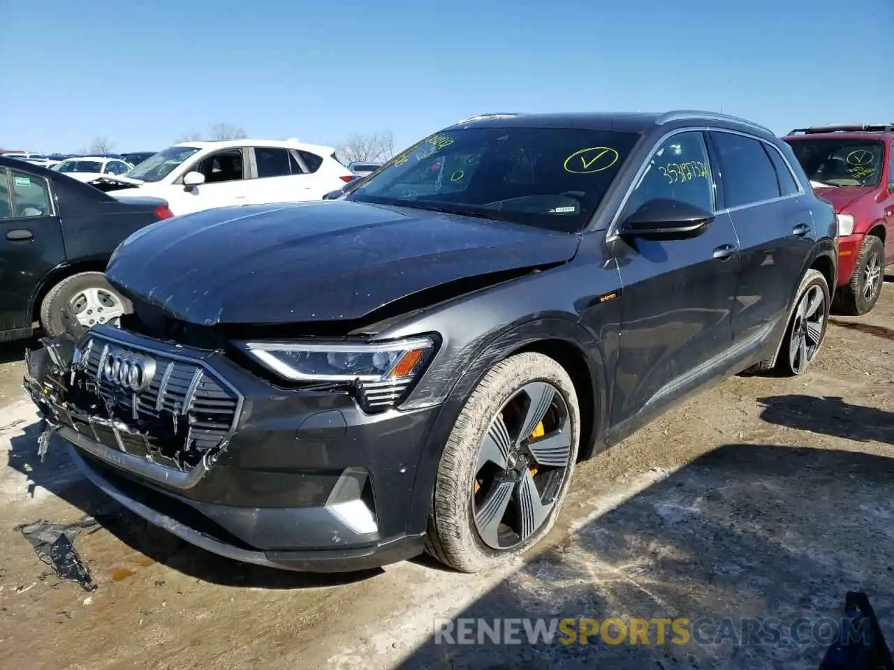 2 Photograph of a damaged car WA1VAAGE9KB006052 AUDI E-TRON 2019