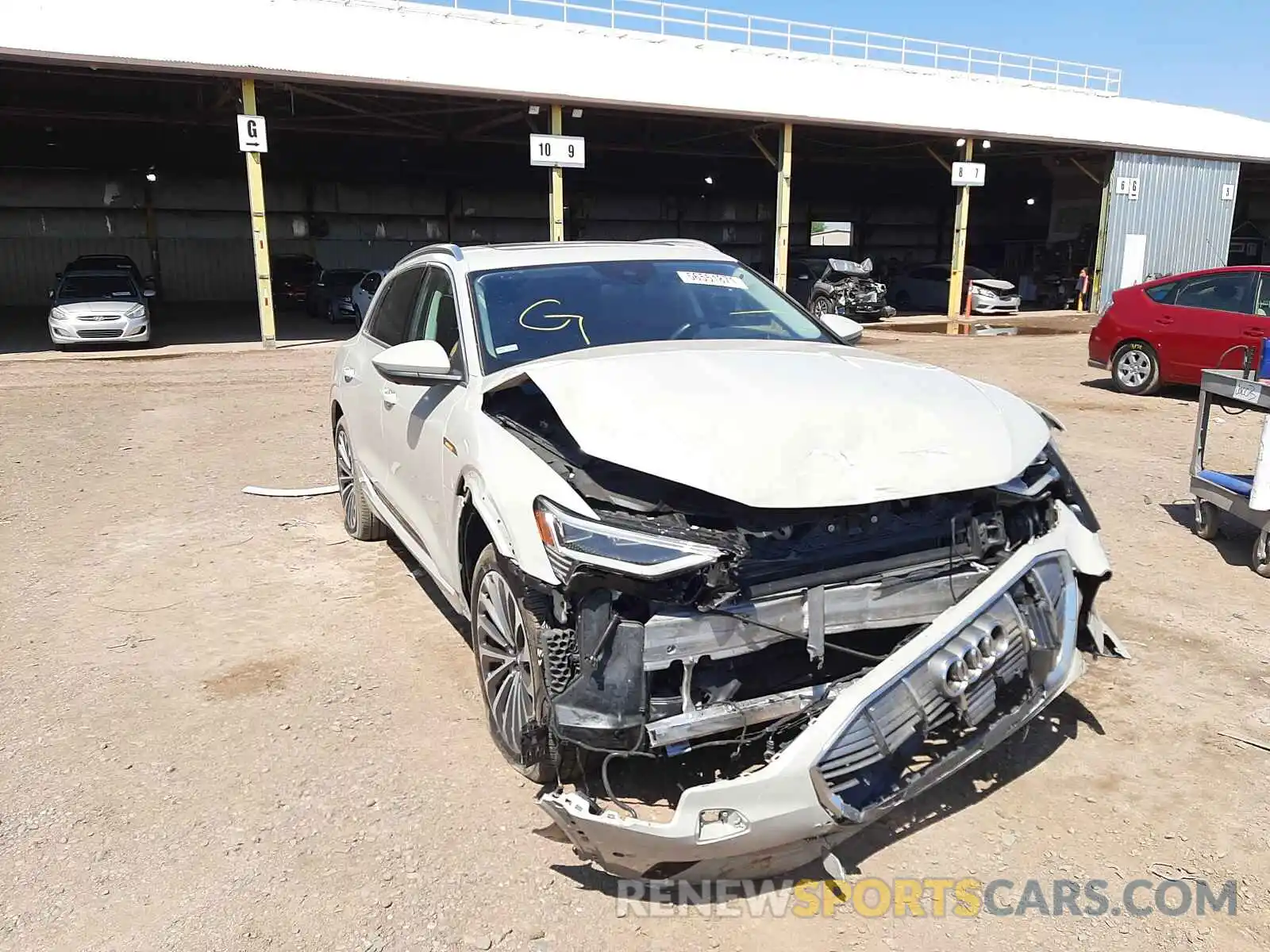 1 Photograph of a damaged car WA1VAAGE9KB023997 AUDI E-TRON 2019