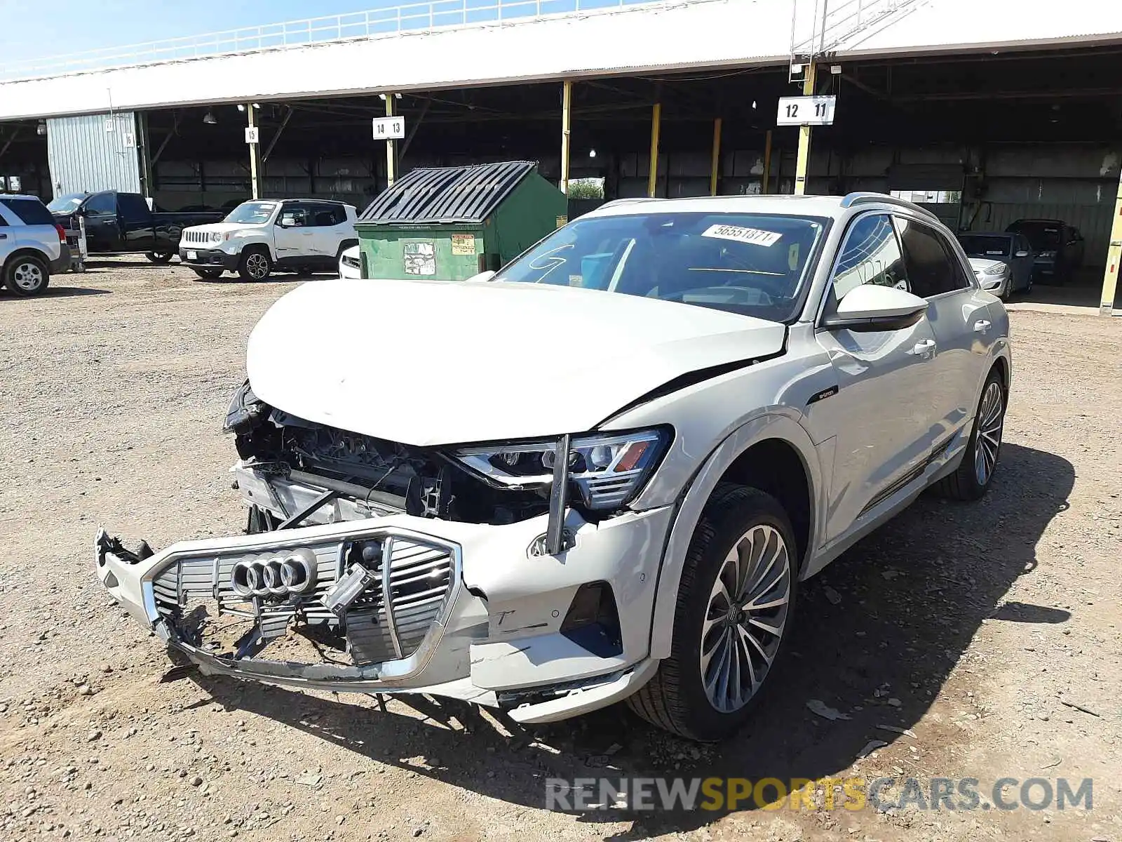 2 Photograph of a damaged car WA1VAAGE9KB023997 AUDI E-TRON 2019