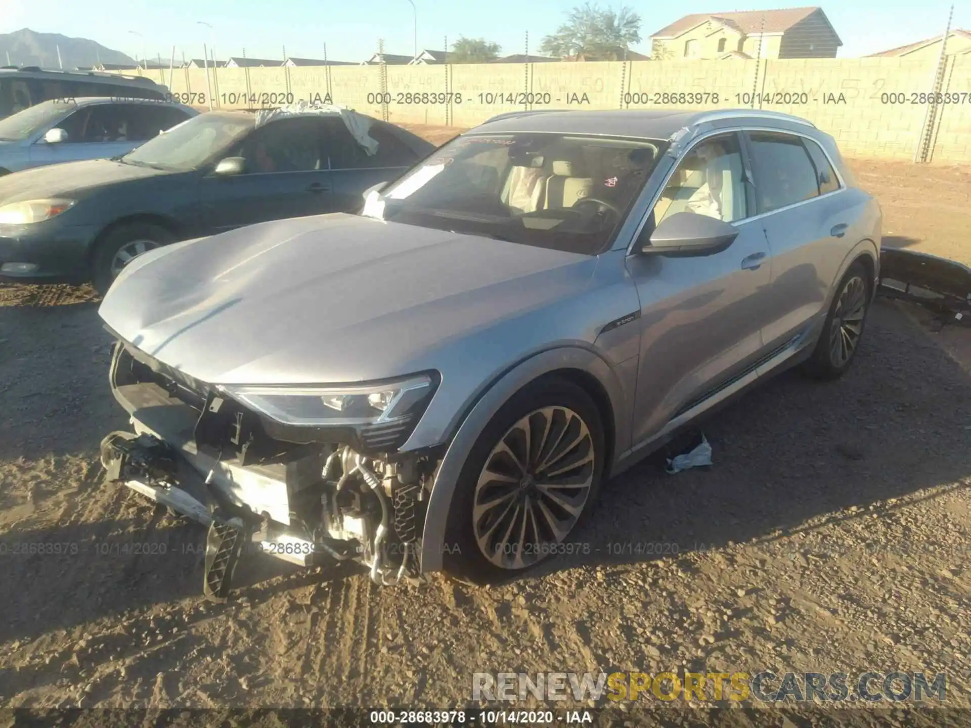 2 Photograph of a damaged car WA1VAAGEXKB009770 AUDI E-TRON 2019