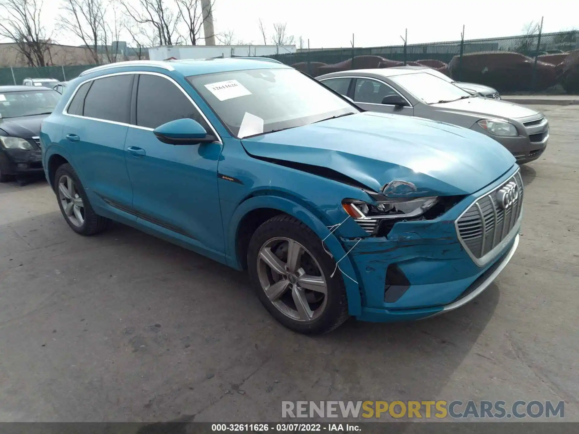 1 Photograph of a damaged car WA1VABGE0KB013882 AUDI E-TRON 2019