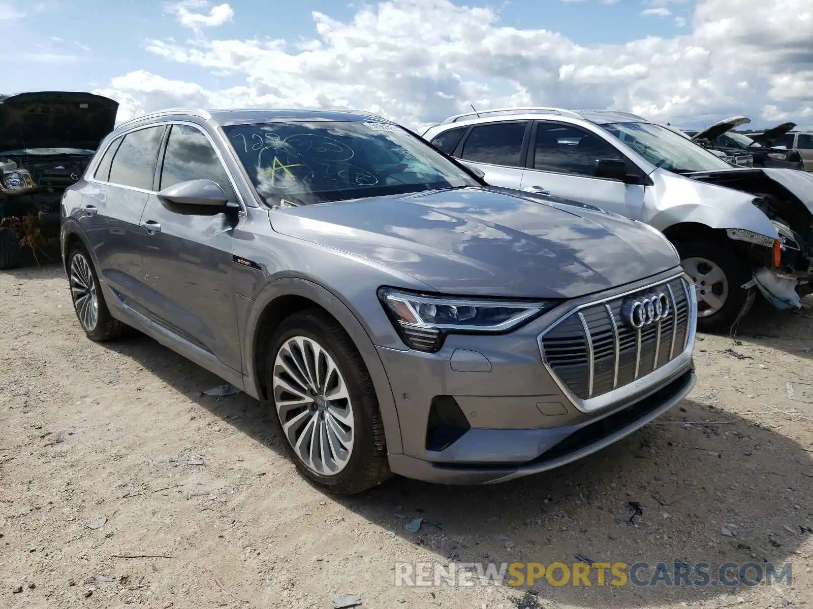 1 Photograph of a damaged car WA1VABGE0KB017754 AUDI E-TRON 2019