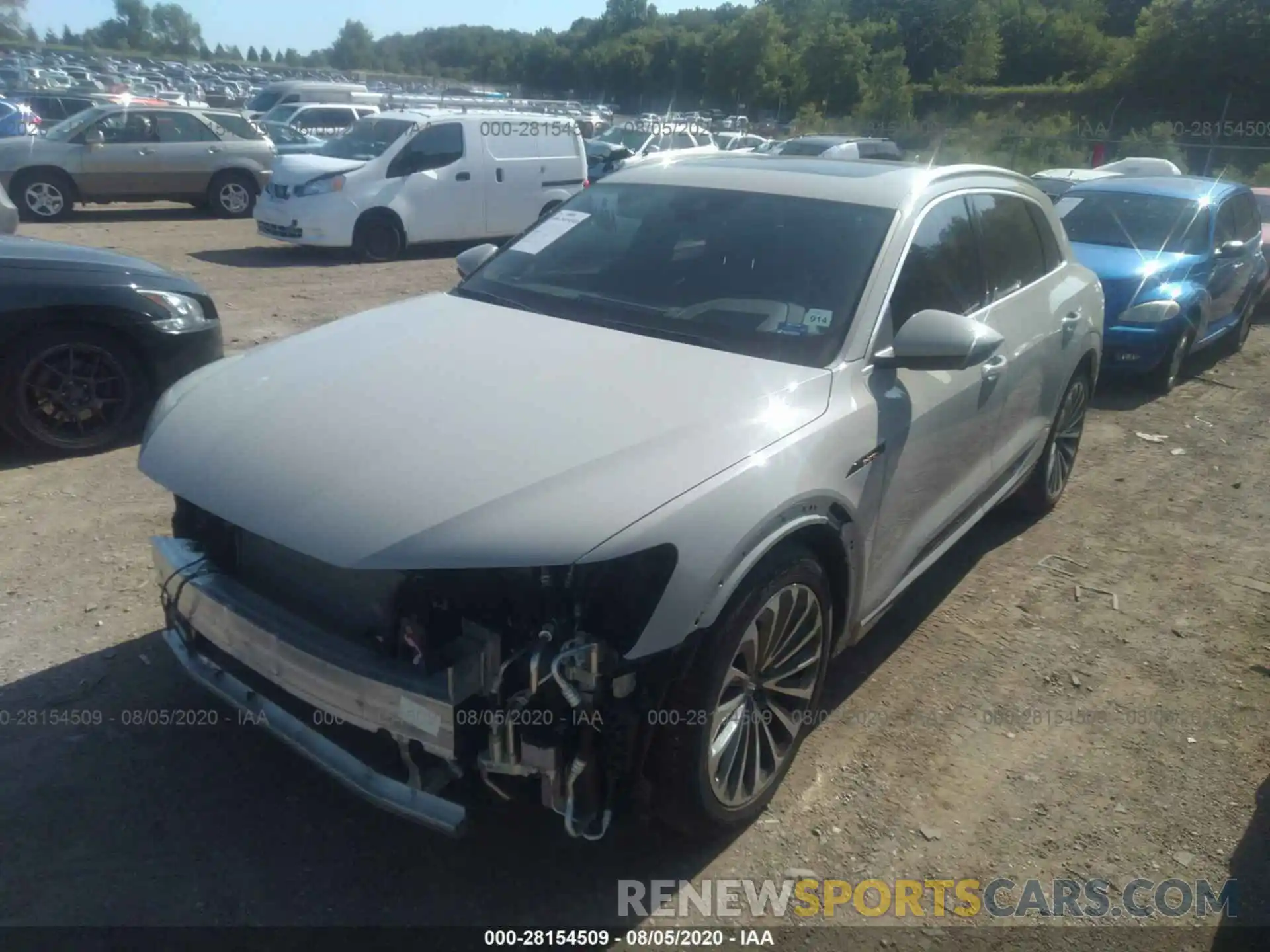 2 Photograph of a damaged car WA1VABGE1KB013258 AUDI E-TRON 2019