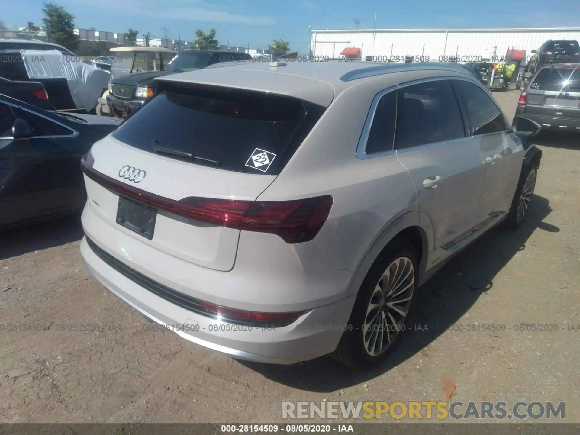 4 Фотография поврежденного автомобиля WA1VABGE1KB013258 AUDI E-TRON 2019