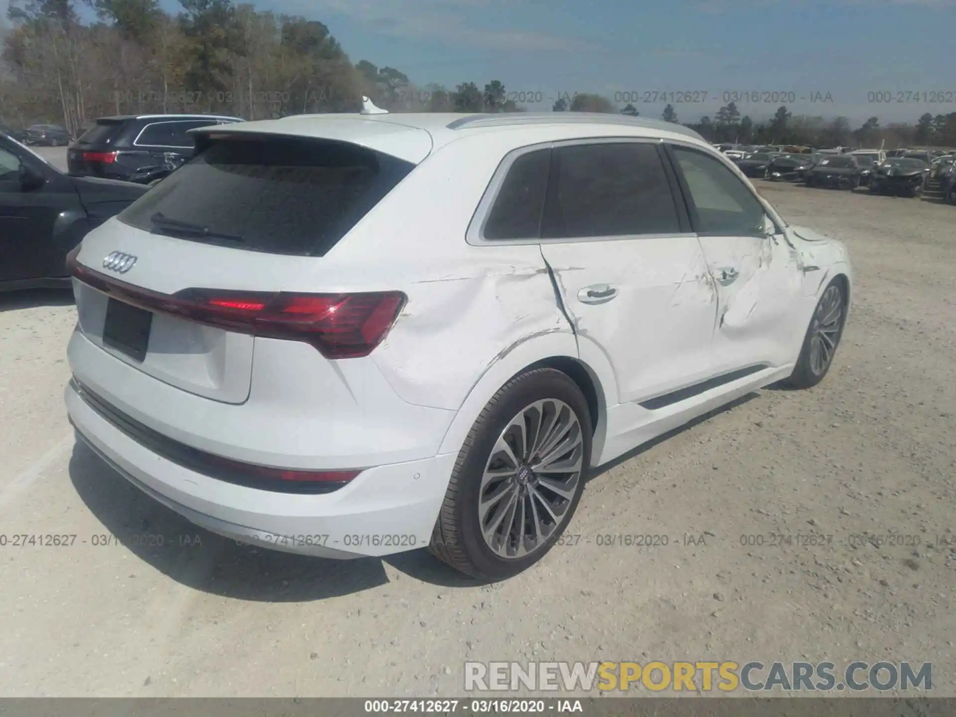 4 Photograph of a damaged car WA1VABGE1KB019030 AUDI E-TRON 2019