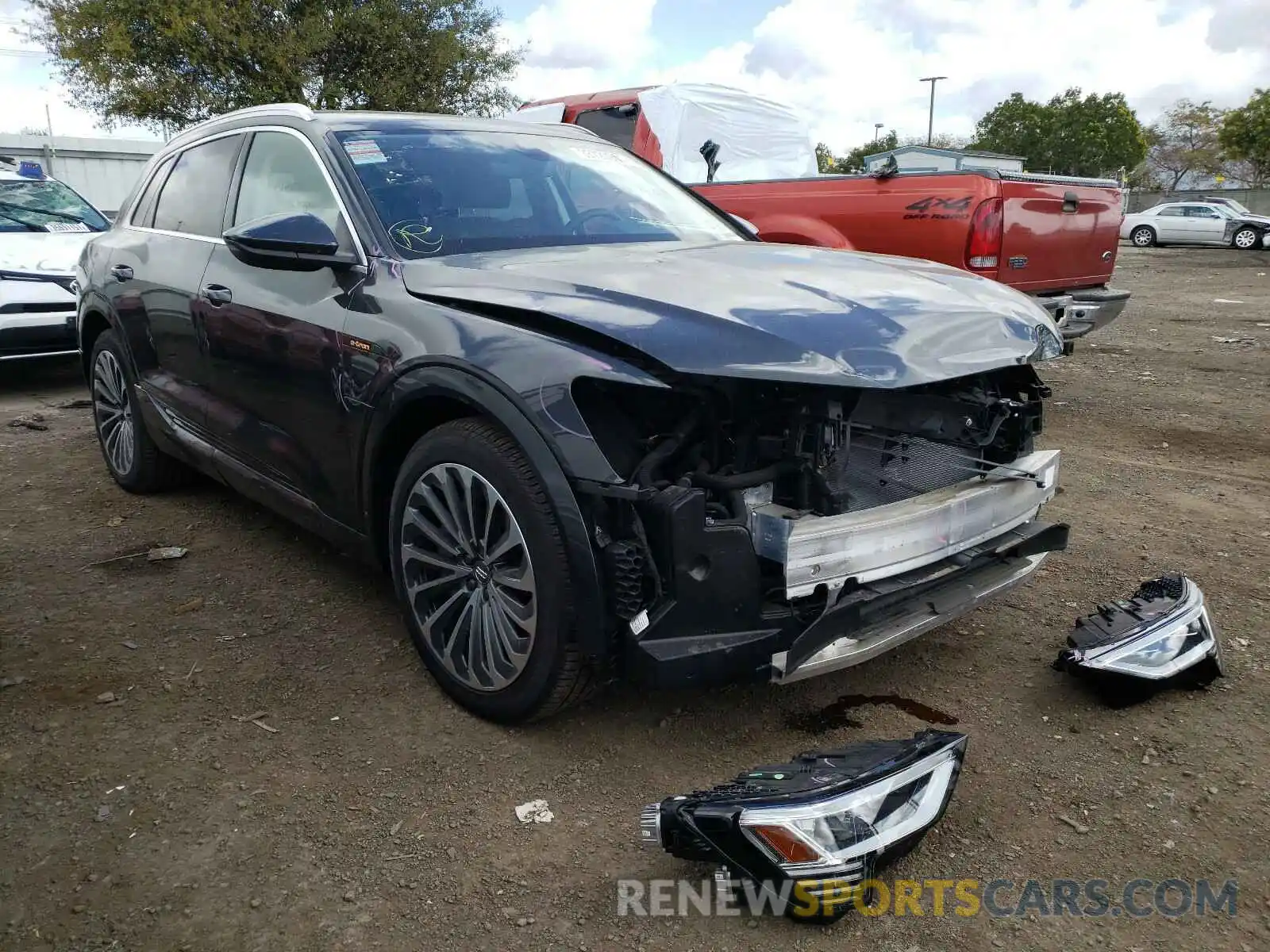 1 Photograph of a damaged car WA1VABGE1KB024793 AUDI E-TRON 2019