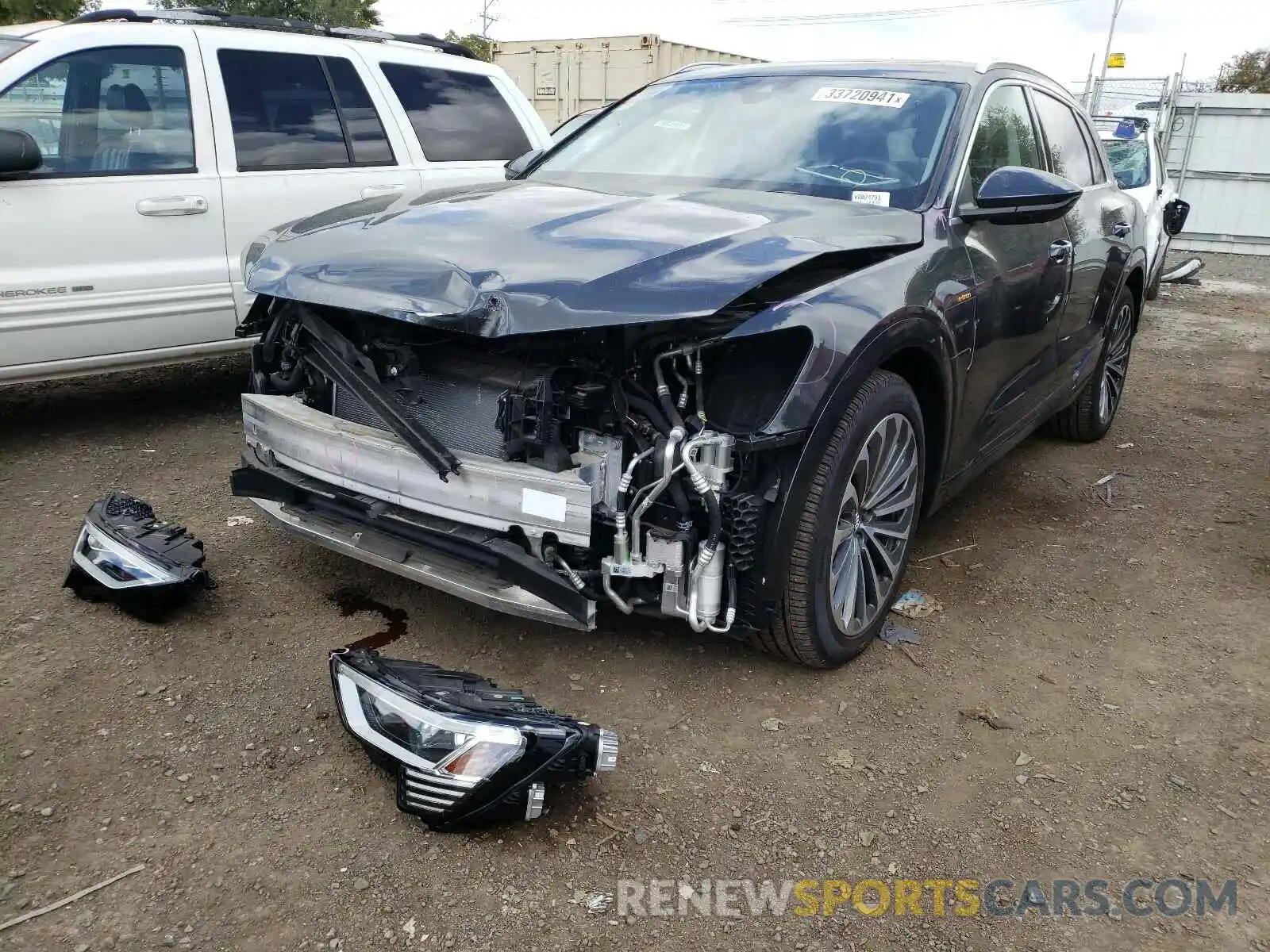 2 Photograph of a damaged car WA1VABGE1KB024793 AUDI E-TRON 2019