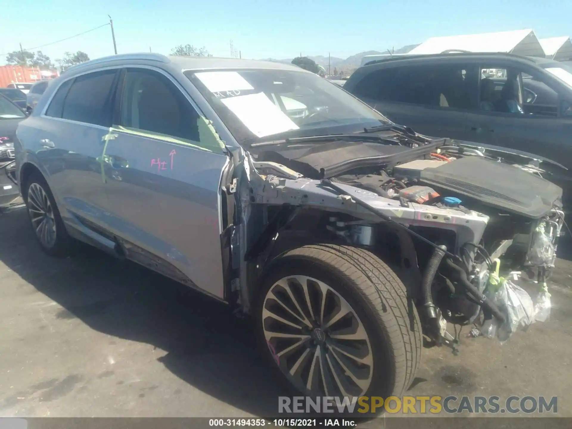 1 Photograph of a damaged car WA1VABGE3KB011348 AUDI E-TRON 2019