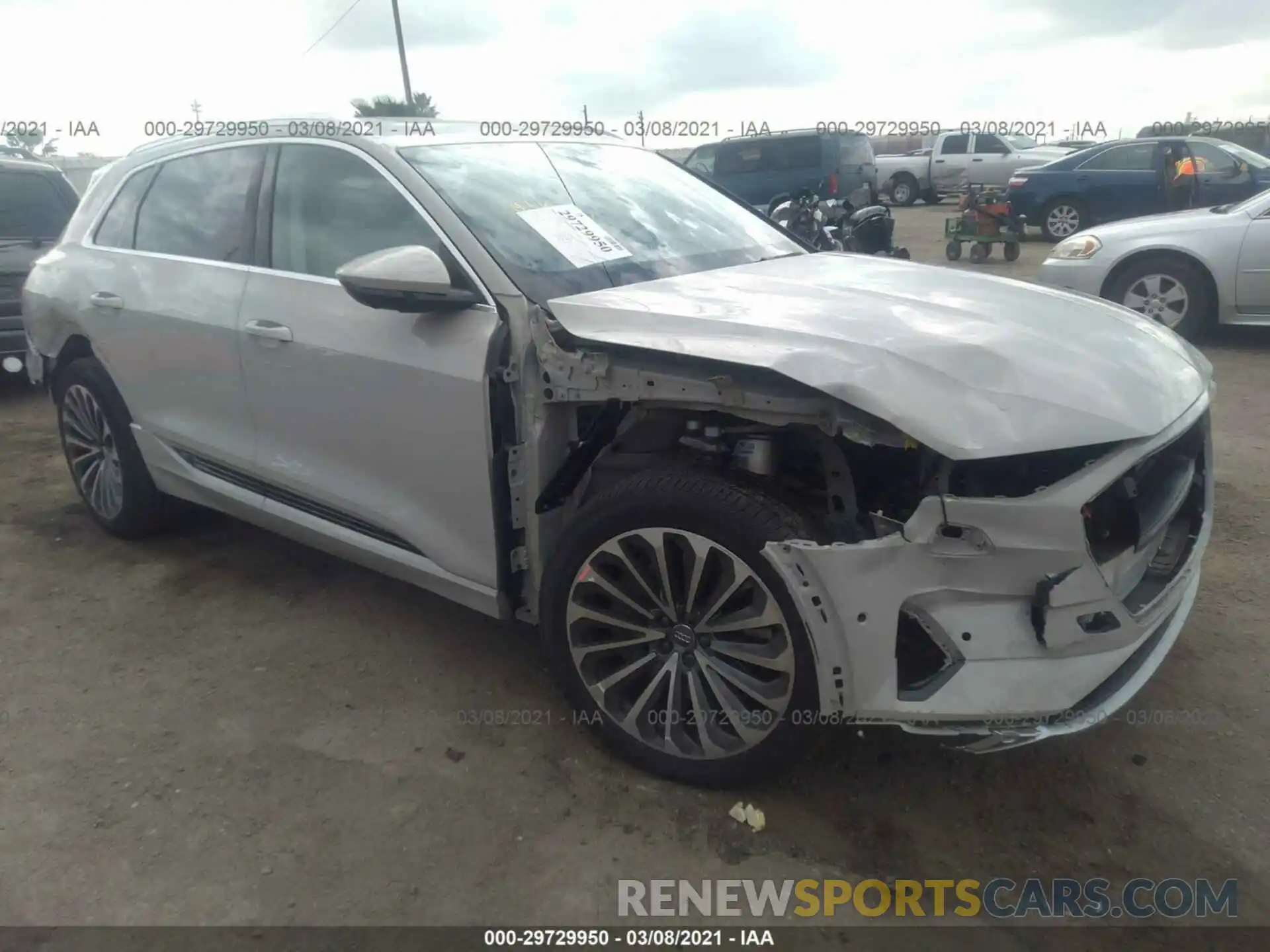 1 Photograph of a damaged car WA1VABGE3KB016906 AUDI E-TRON 2019