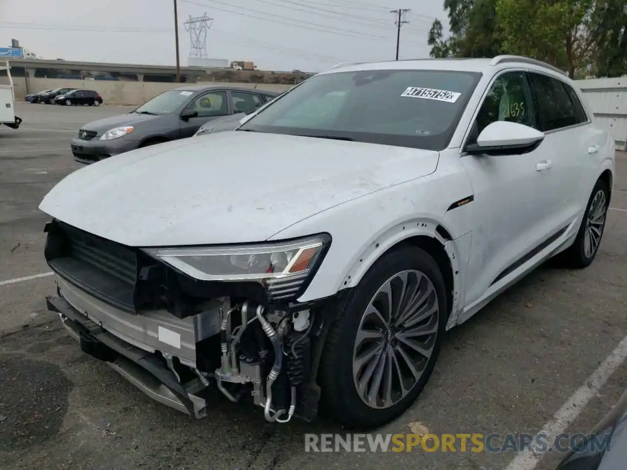 2 Photograph of a damaged car WA1VABGE5KB018513 AUDI E-TRON 2019