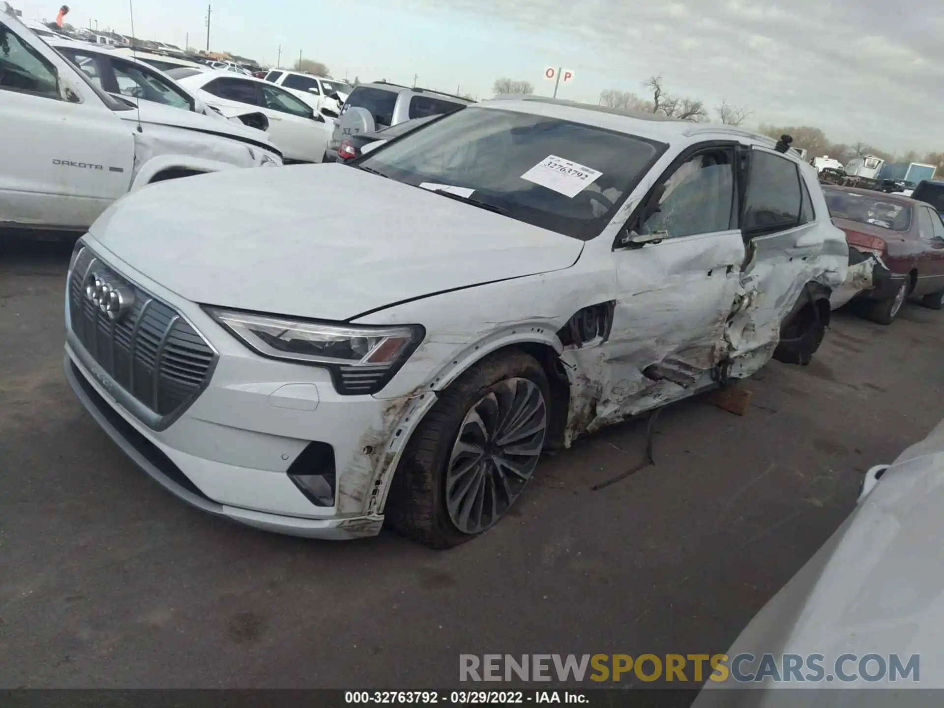 2 Photograph of a damaged car WA1VABGE5KB024246 AUDI E-TRON 2019