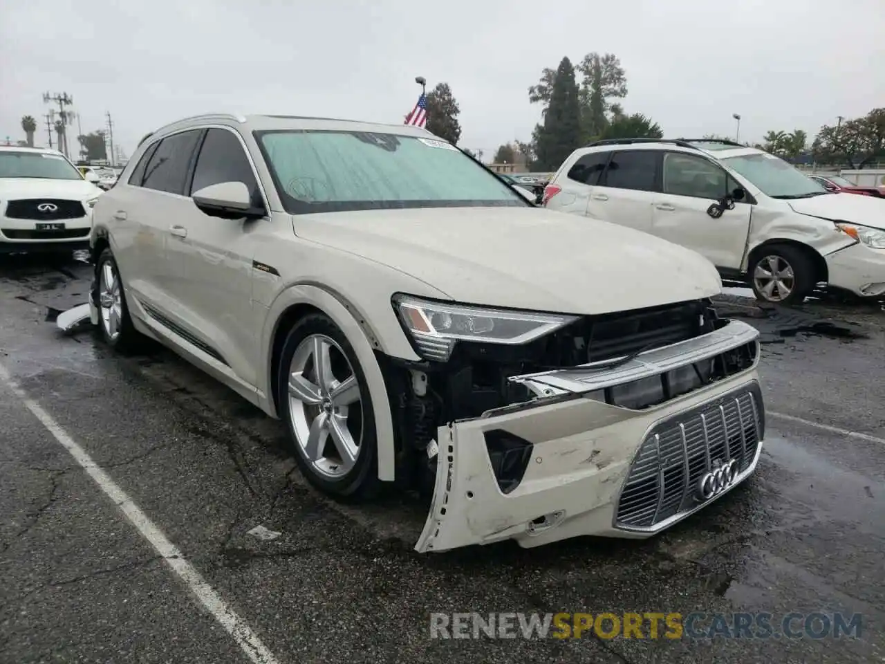 1 Photograph of a damaged car WA1VABGE6KB014857 AUDI E-TRON 2019