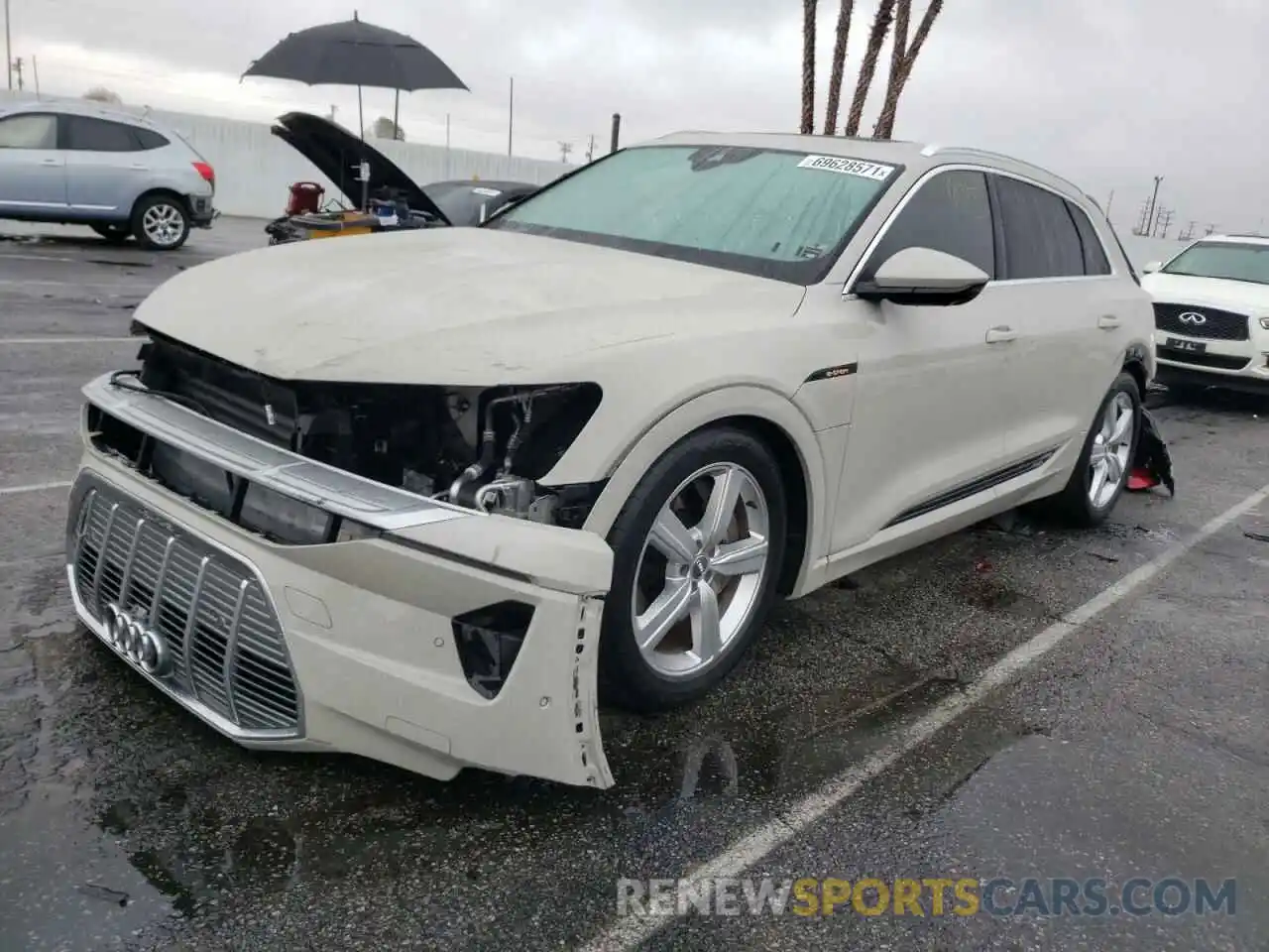 2 Photograph of a damaged car WA1VABGE6KB014857 AUDI E-TRON 2019