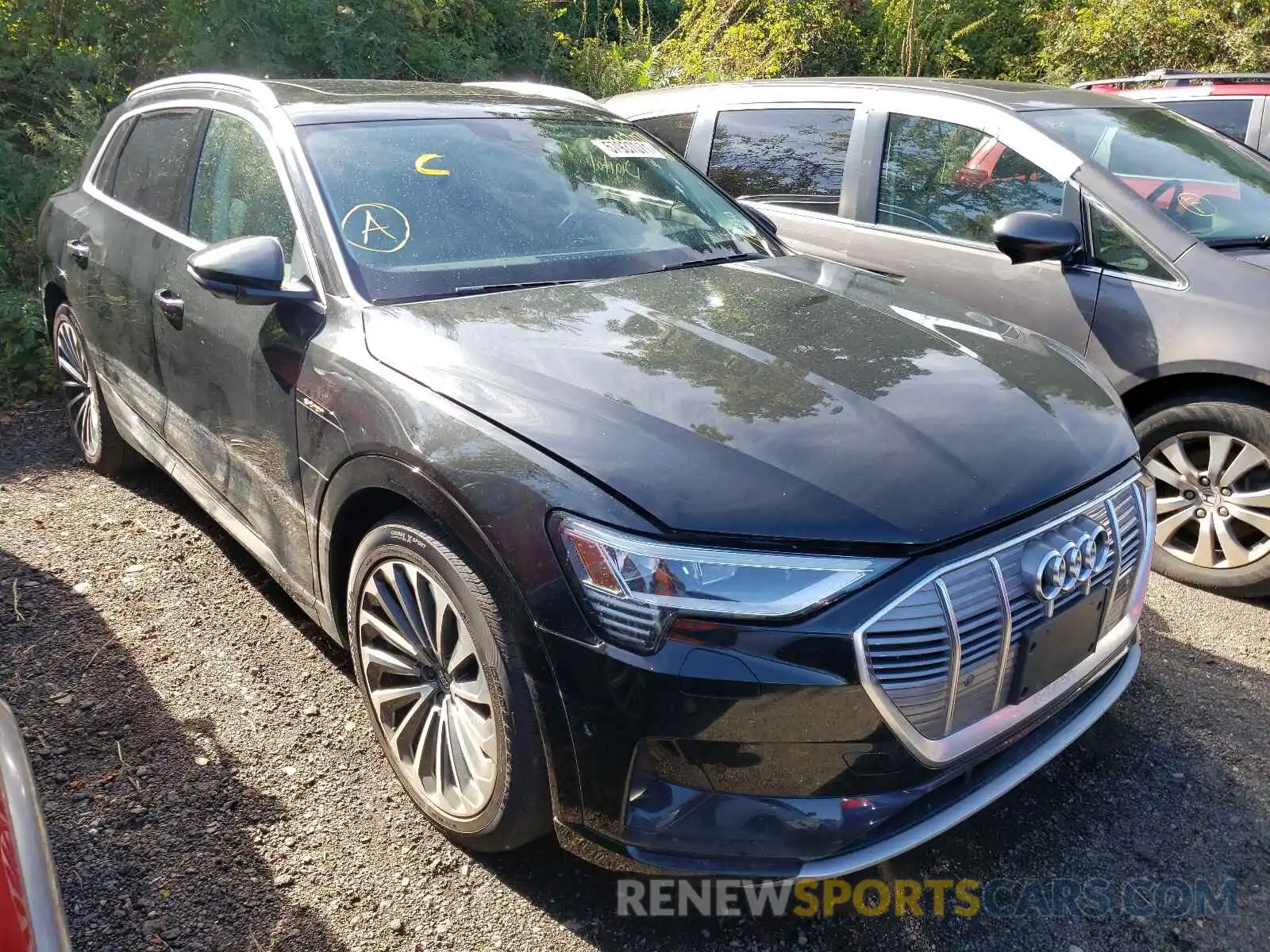 1 Photograph of a damaged car WA1VABGE6KB017130 AUDI E-TRON 2019