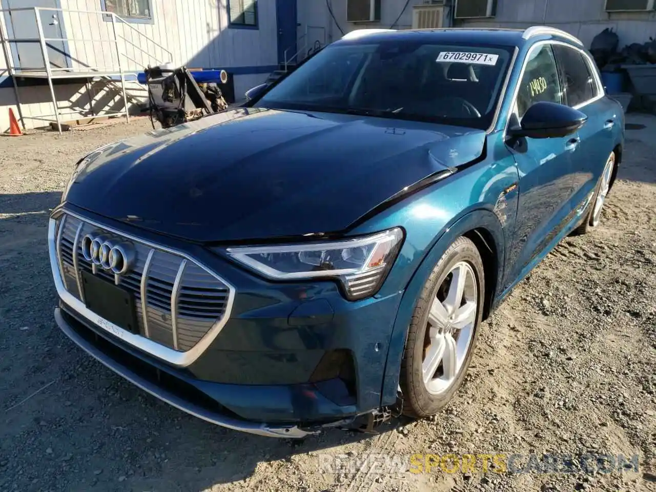 2 Photograph of a damaged car WA1VABGE6KB021923 AUDI E-TRON 2019