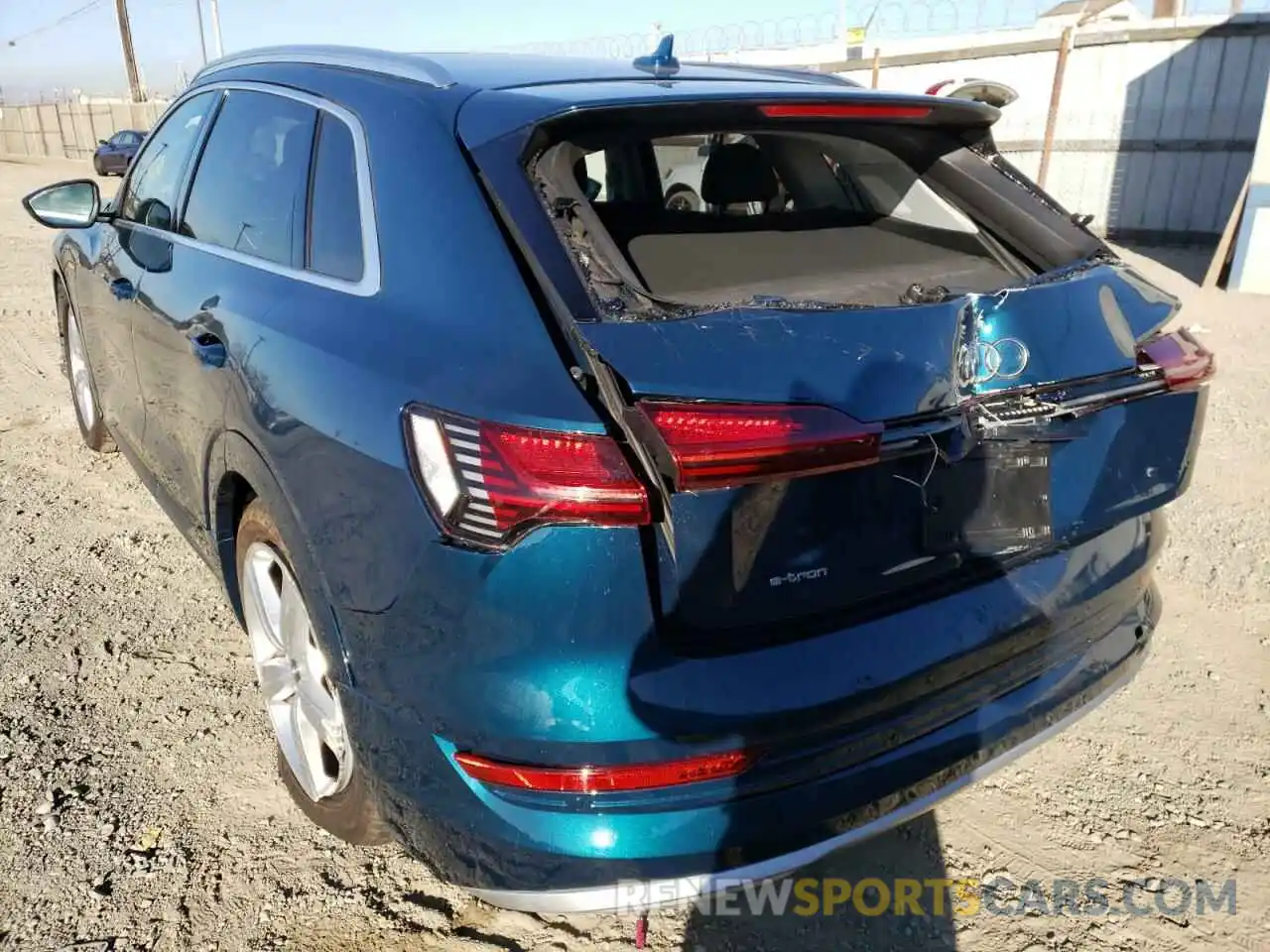 3 Photograph of a damaged car WA1VABGE6KB021923 AUDI E-TRON 2019