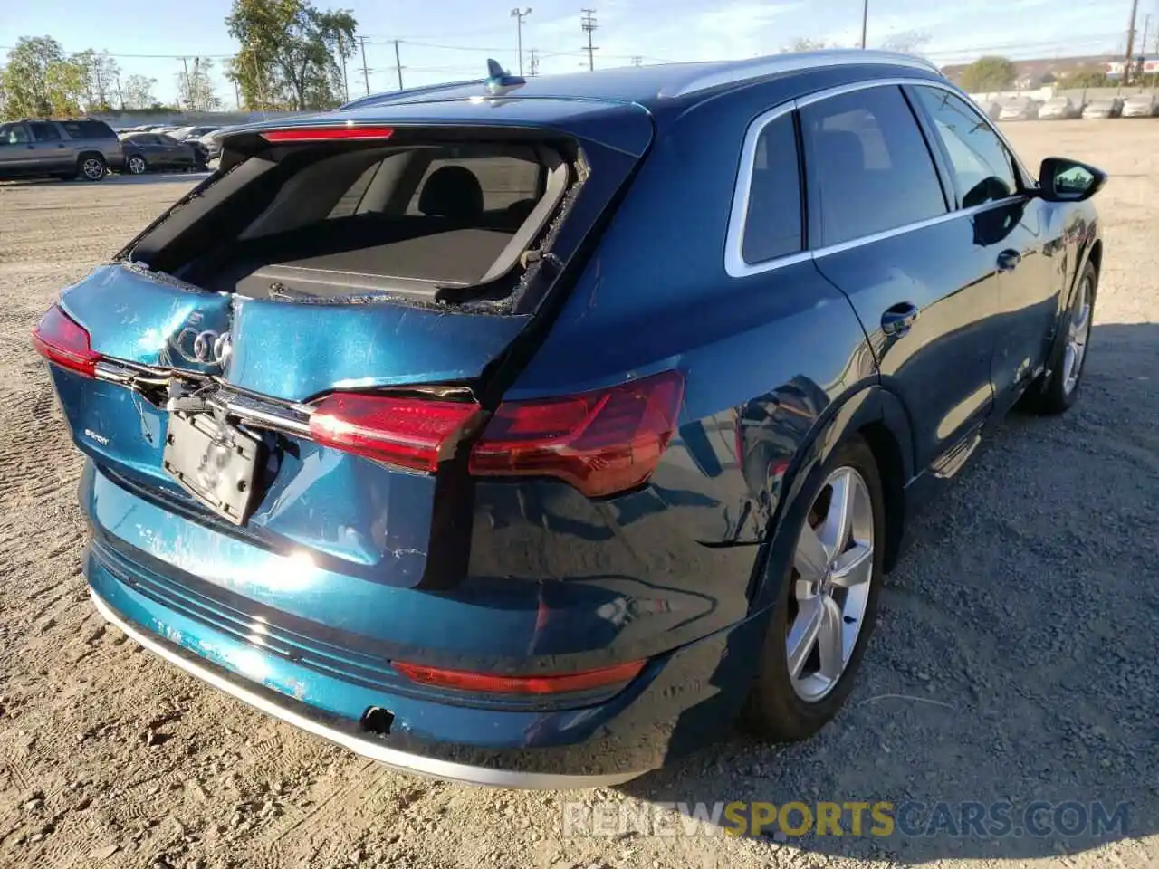 4 Photograph of a damaged car WA1VABGE6KB021923 AUDI E-TRON 2019